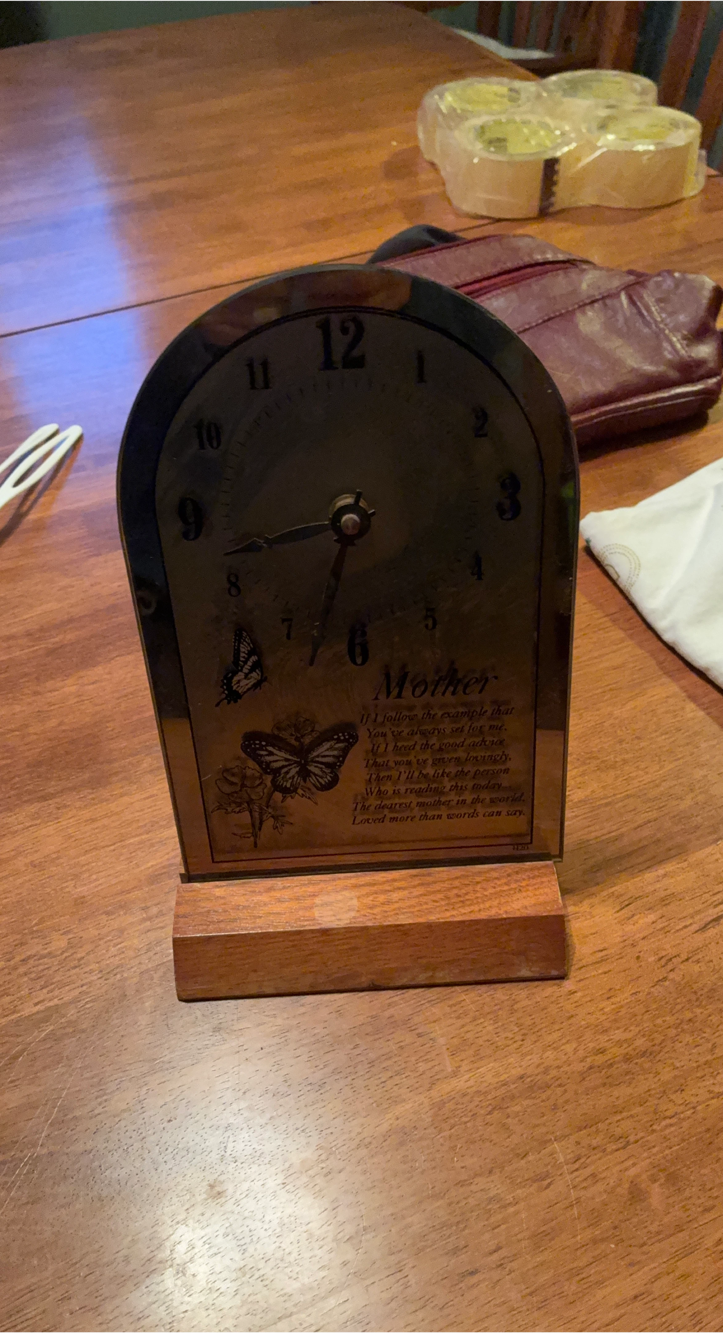 Mother Tabletop Clock