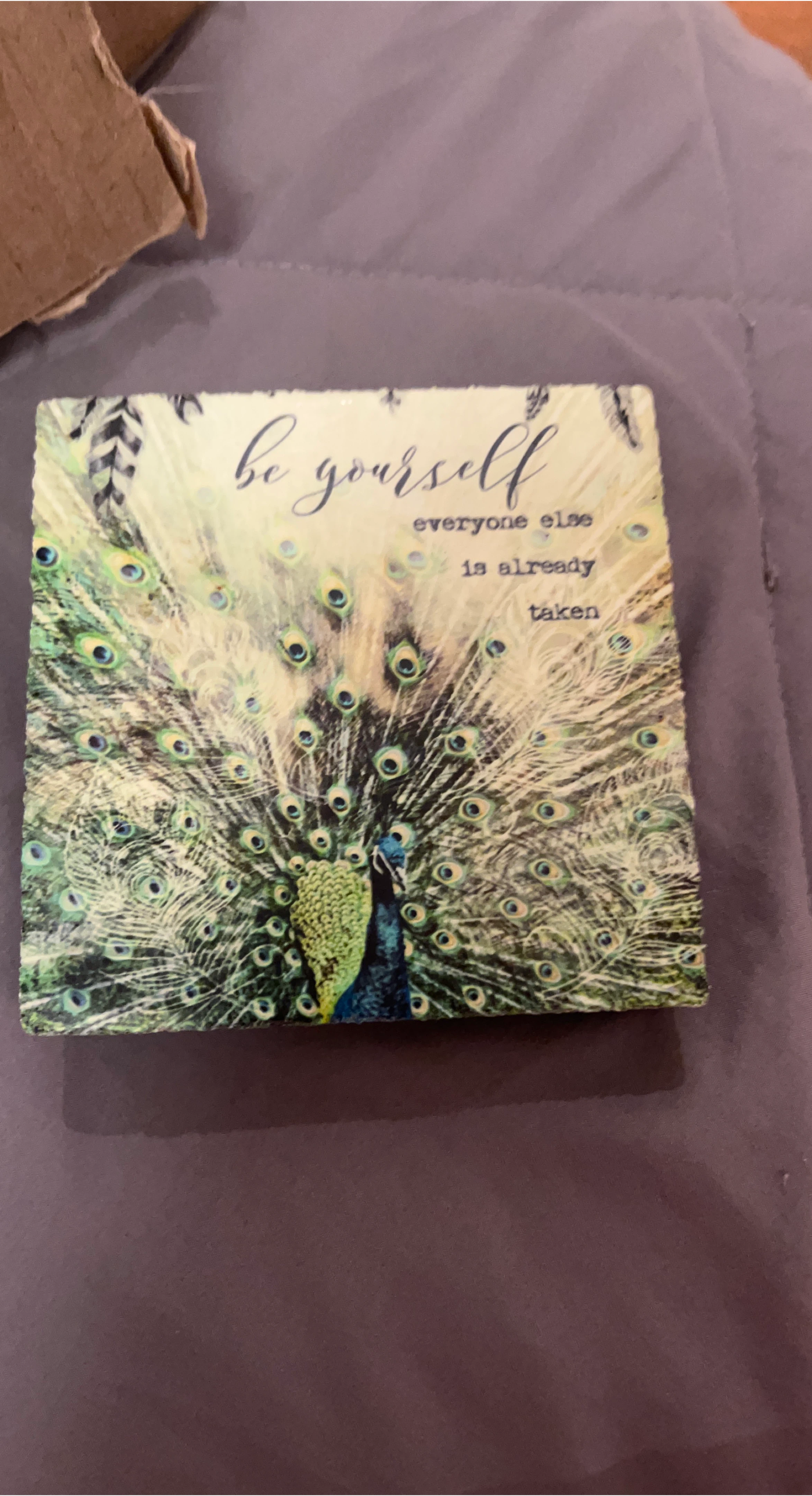 Be Yourself Peacock Wall Decor