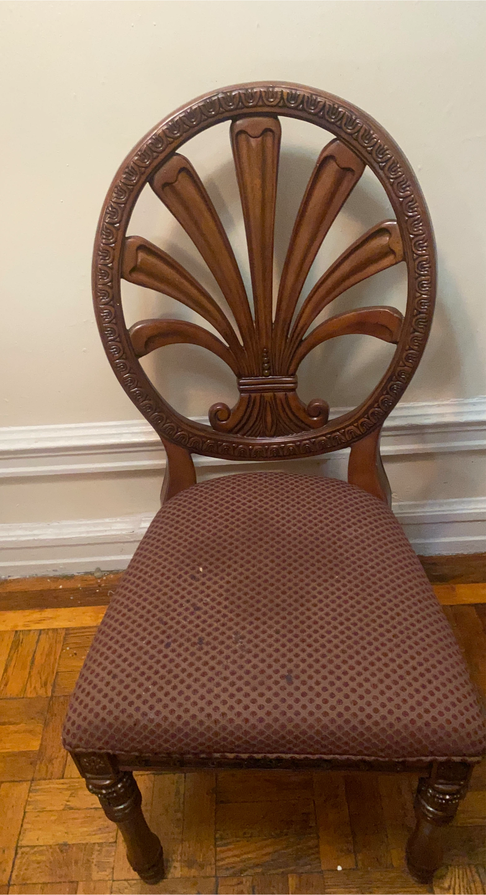 Vintage Brown Wooden  2 Chair