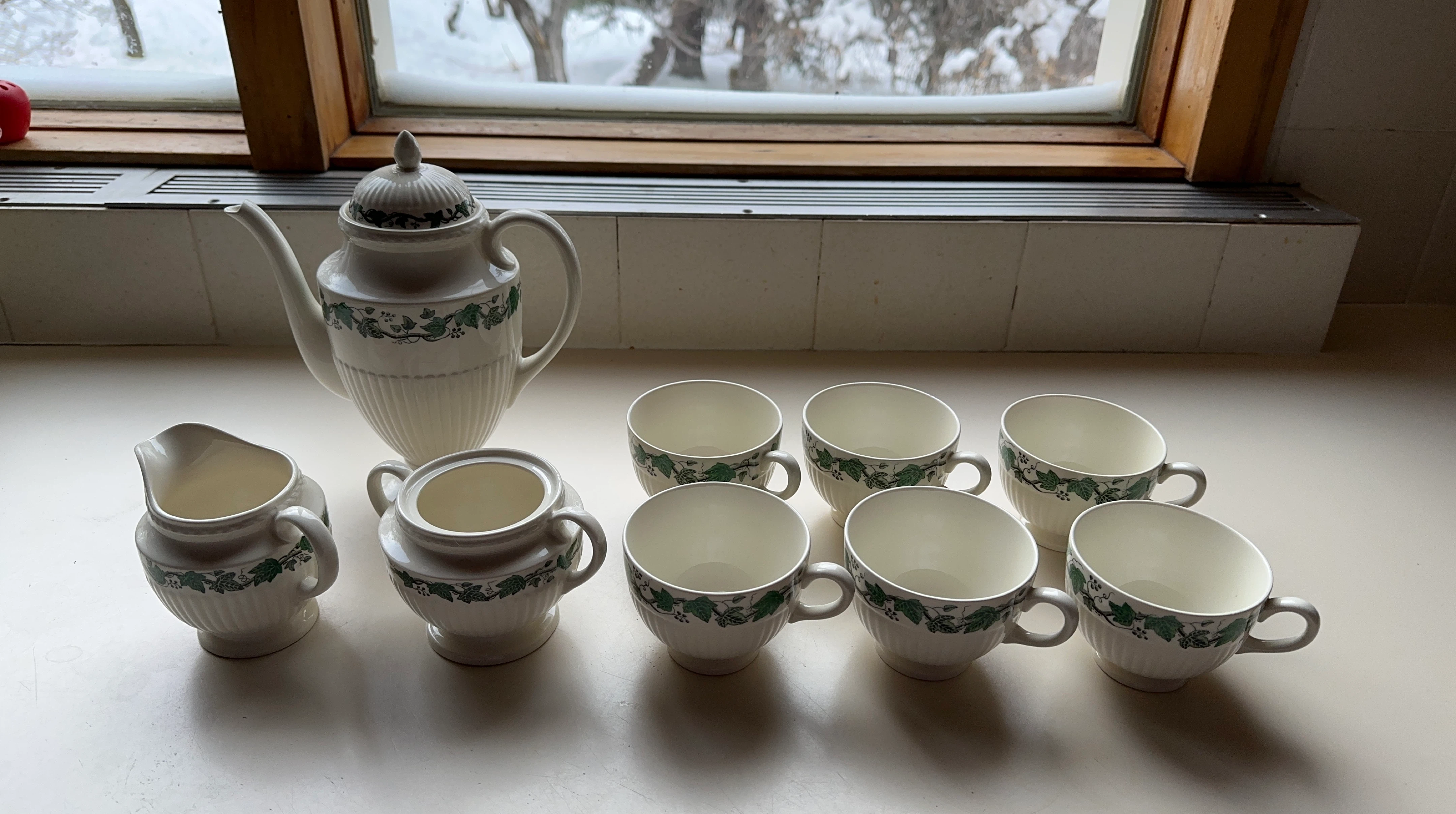 Vintage Wedgwood Columbia Sage Tea Set