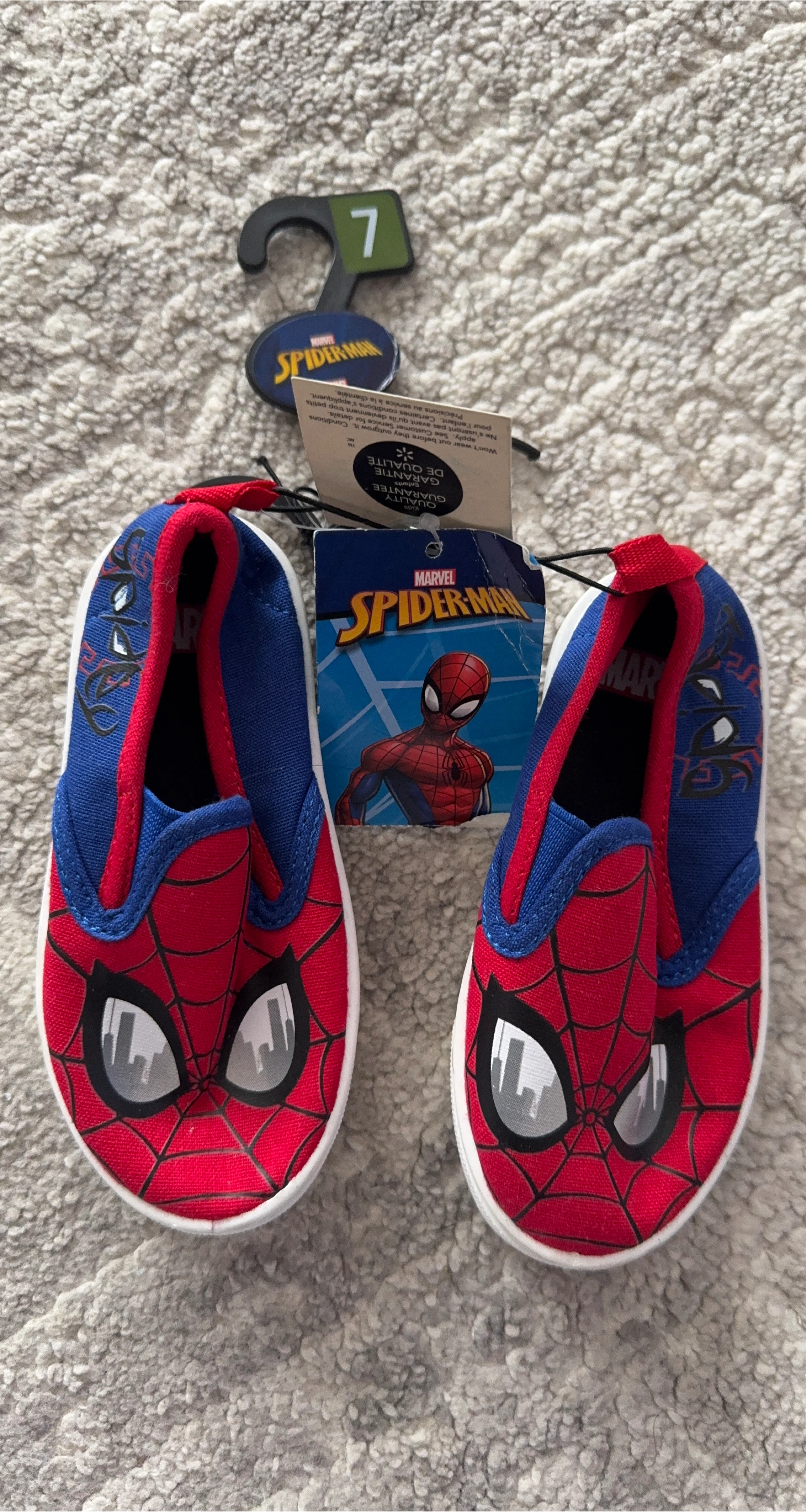 Marvel Spiderman Shoes - Size 7 Toddler