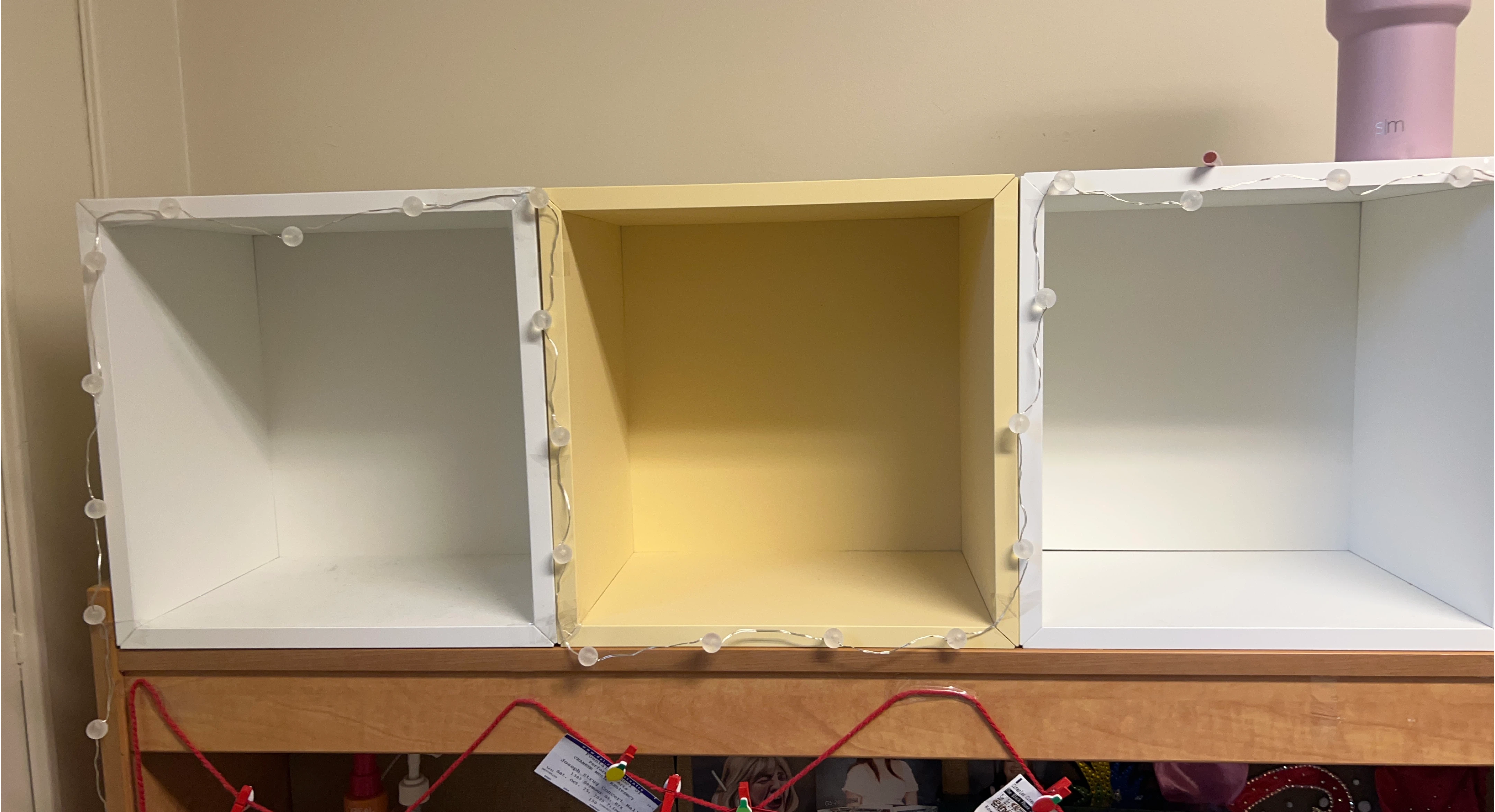 Storage Cubes - White and Yellow