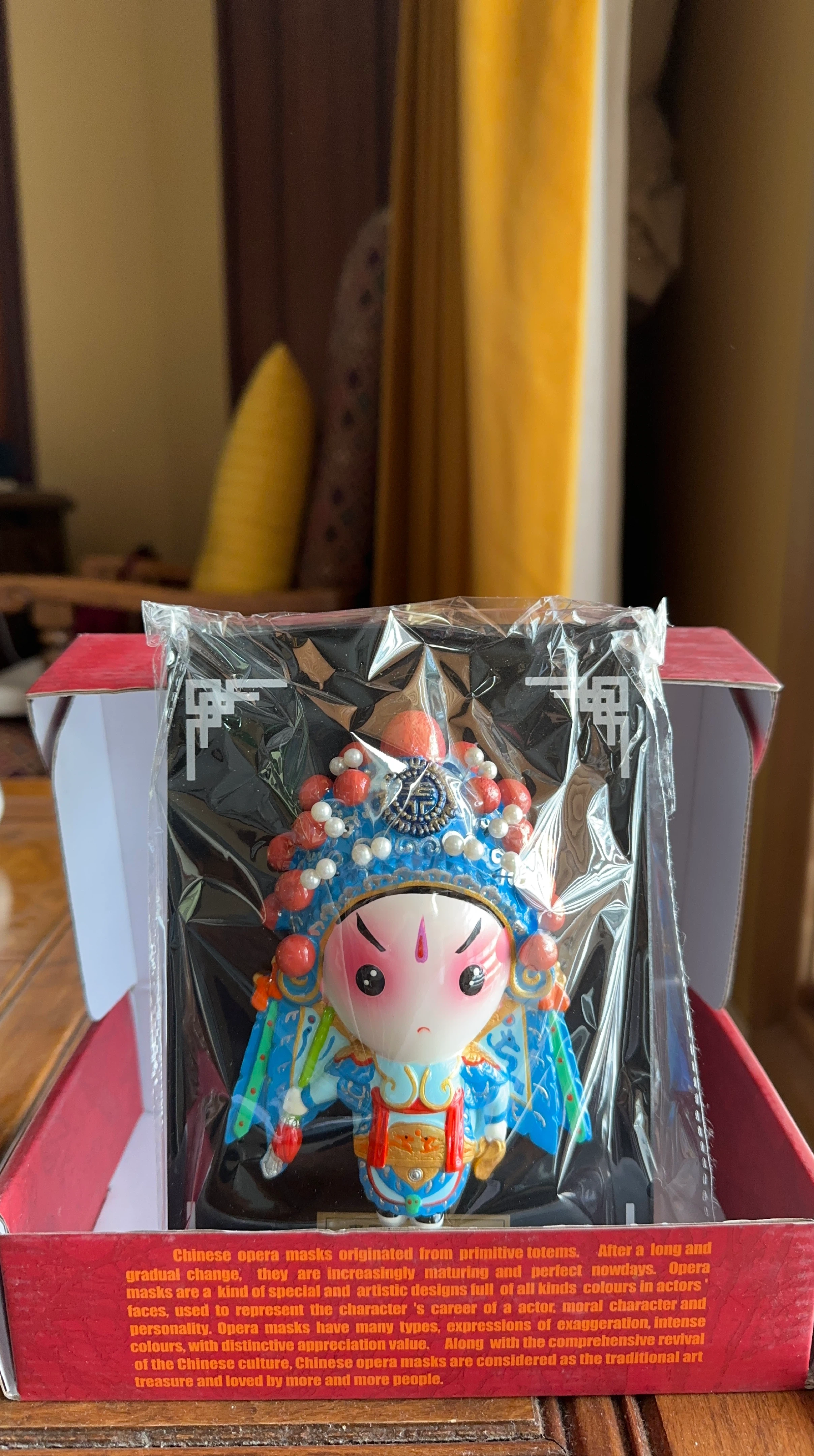 Chinese Opera Mask Figurine