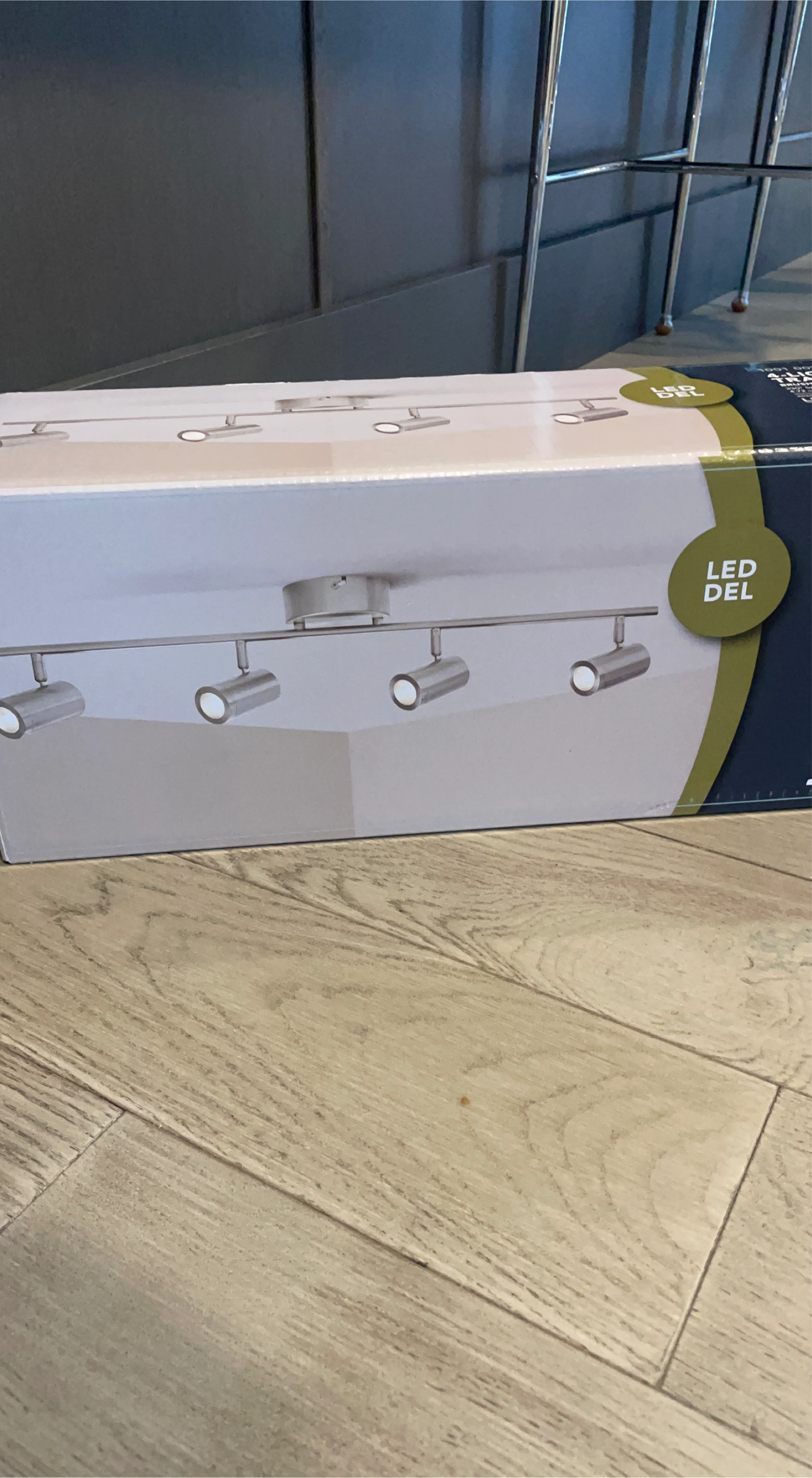 LED 4-Head Track Lighting - Brushed Nickel Finish
