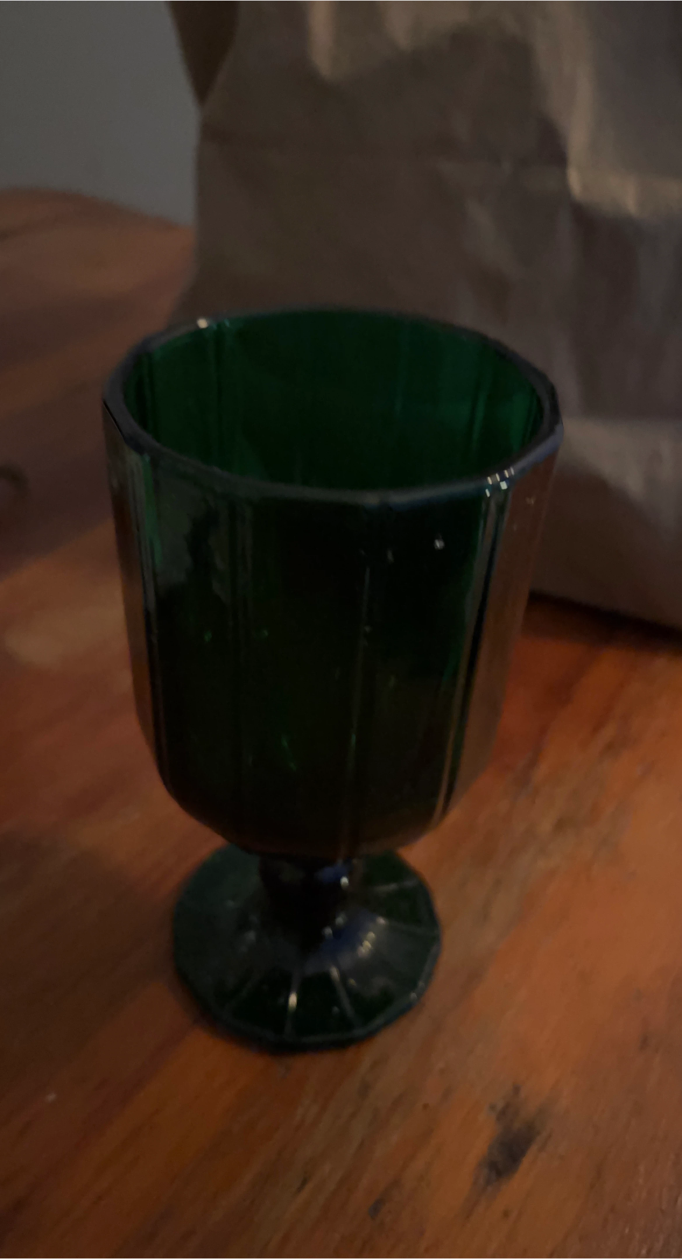 Green Glass Cups