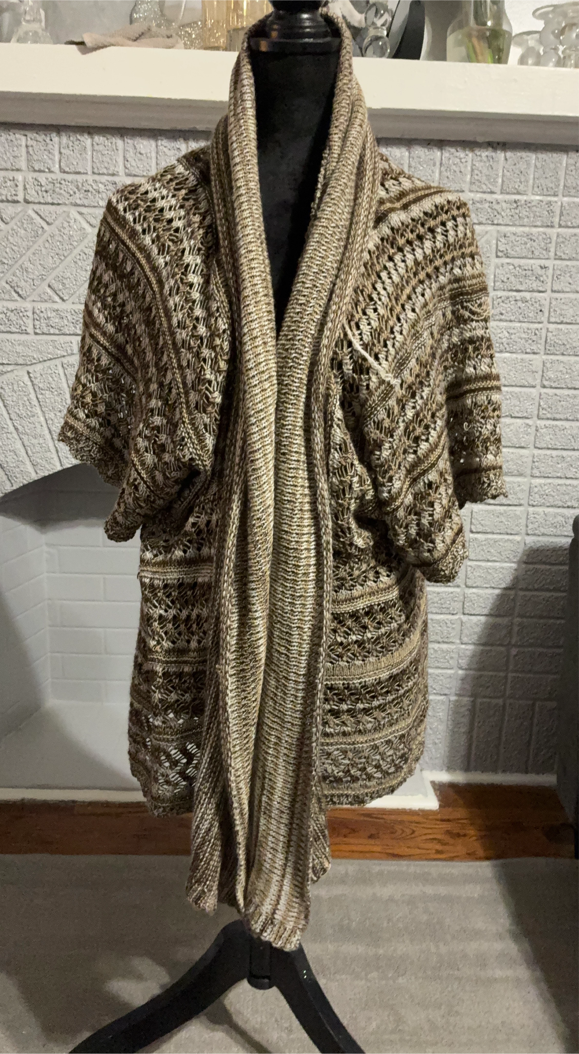 Brown Knit Cardigan