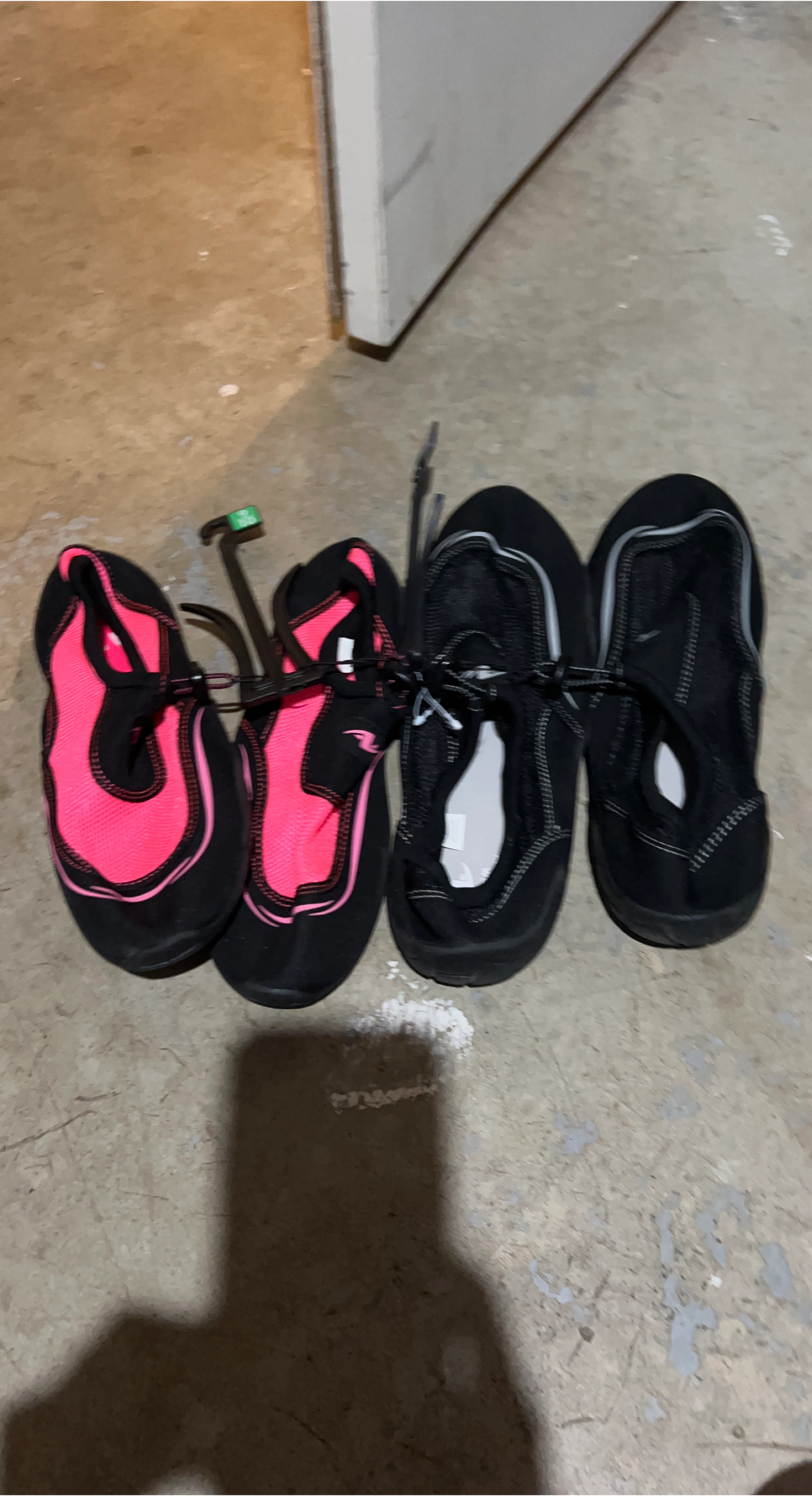 Water Shoes - Pink & Black, Size Unknown