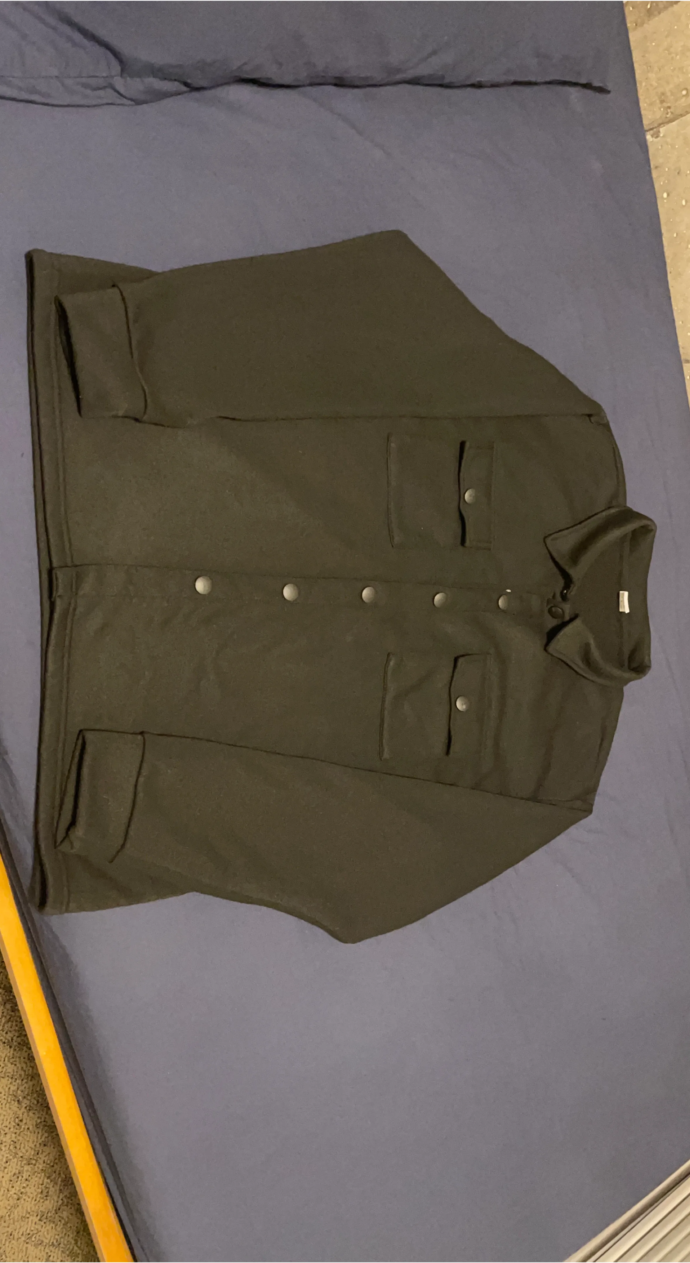 Black Button-Down Shirt Jacket