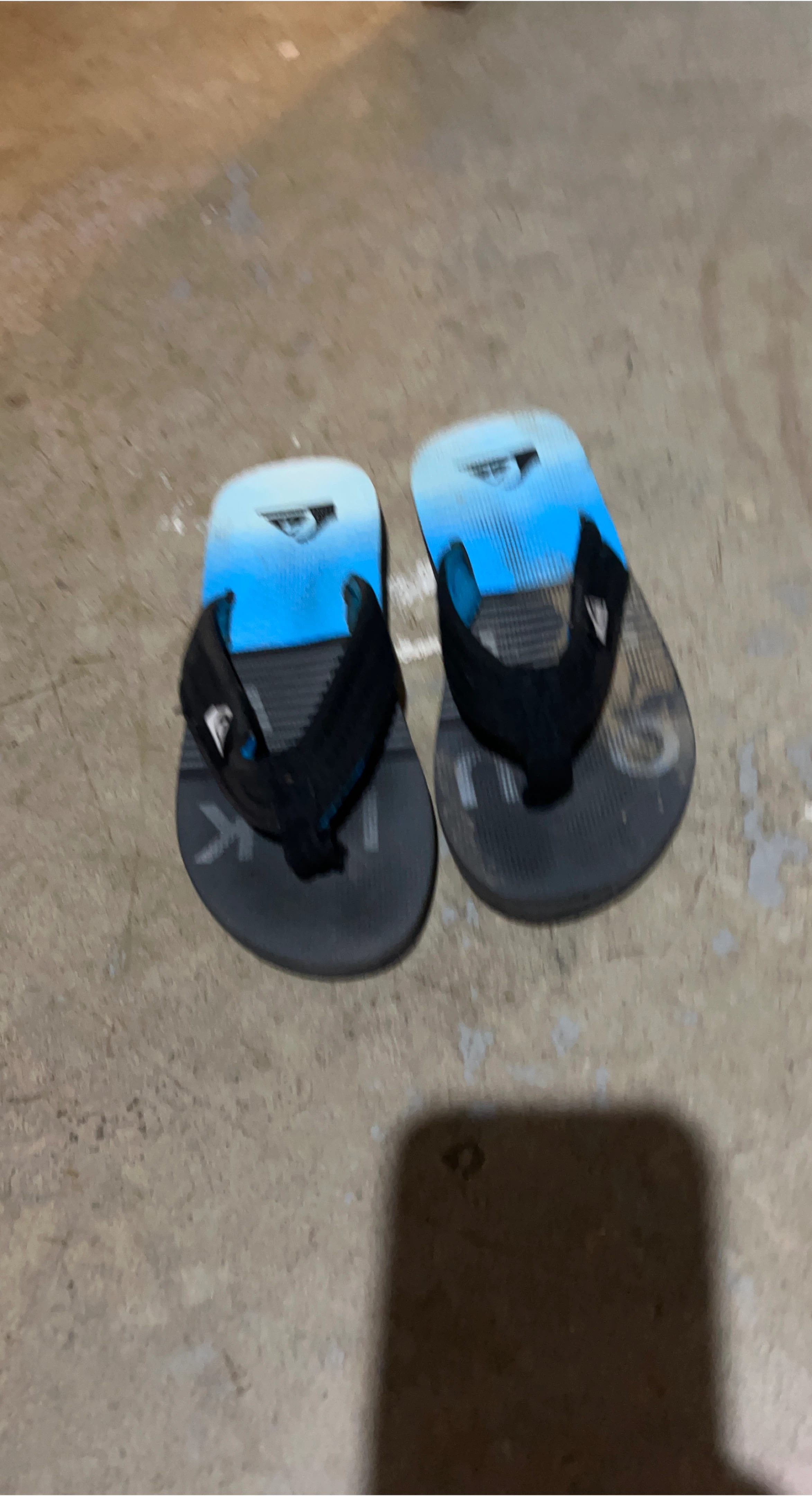 Quiksilver Blue/Grey Flip Flops