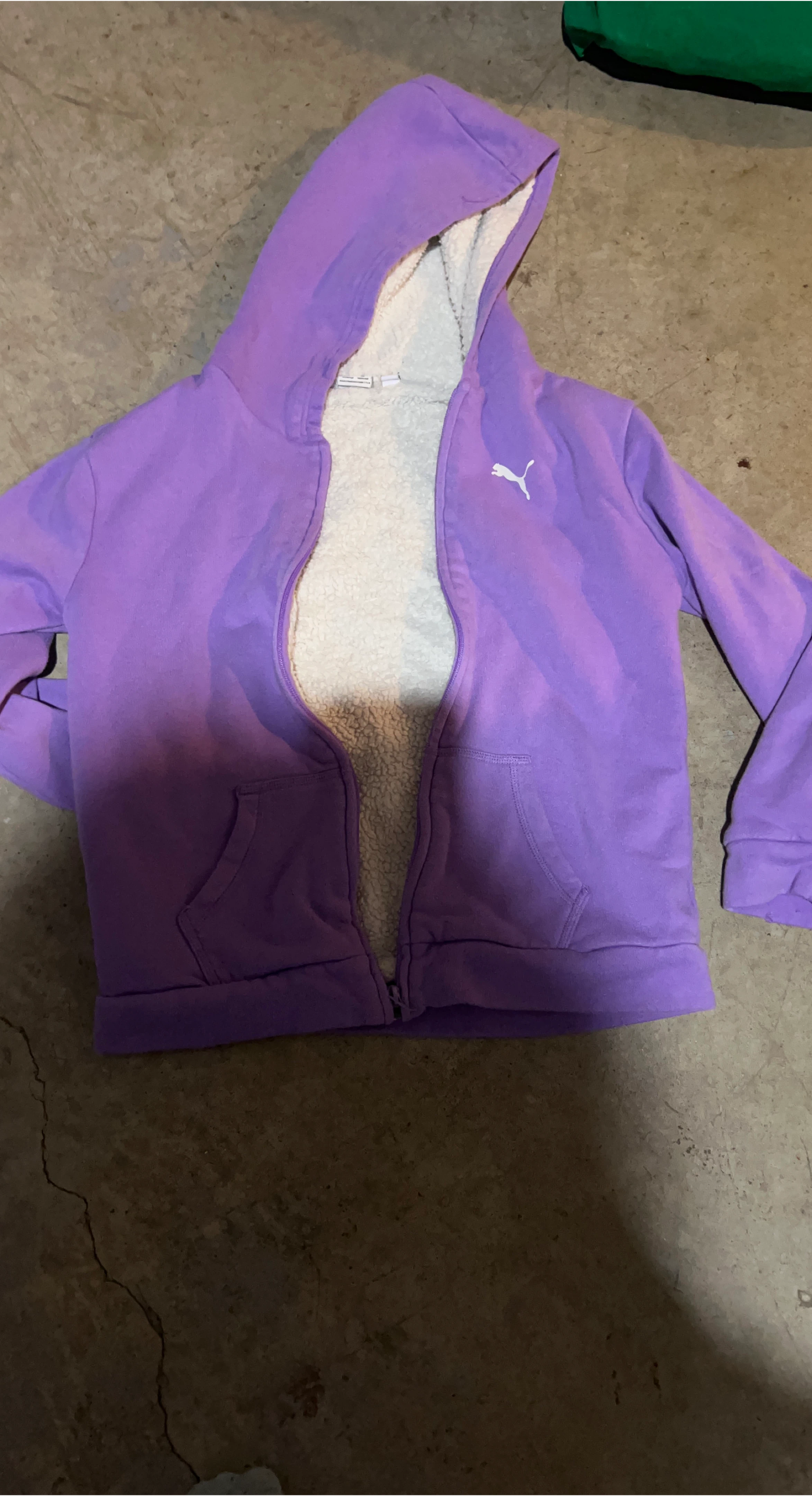 Puma Purple Fleece Lined Hoodie
