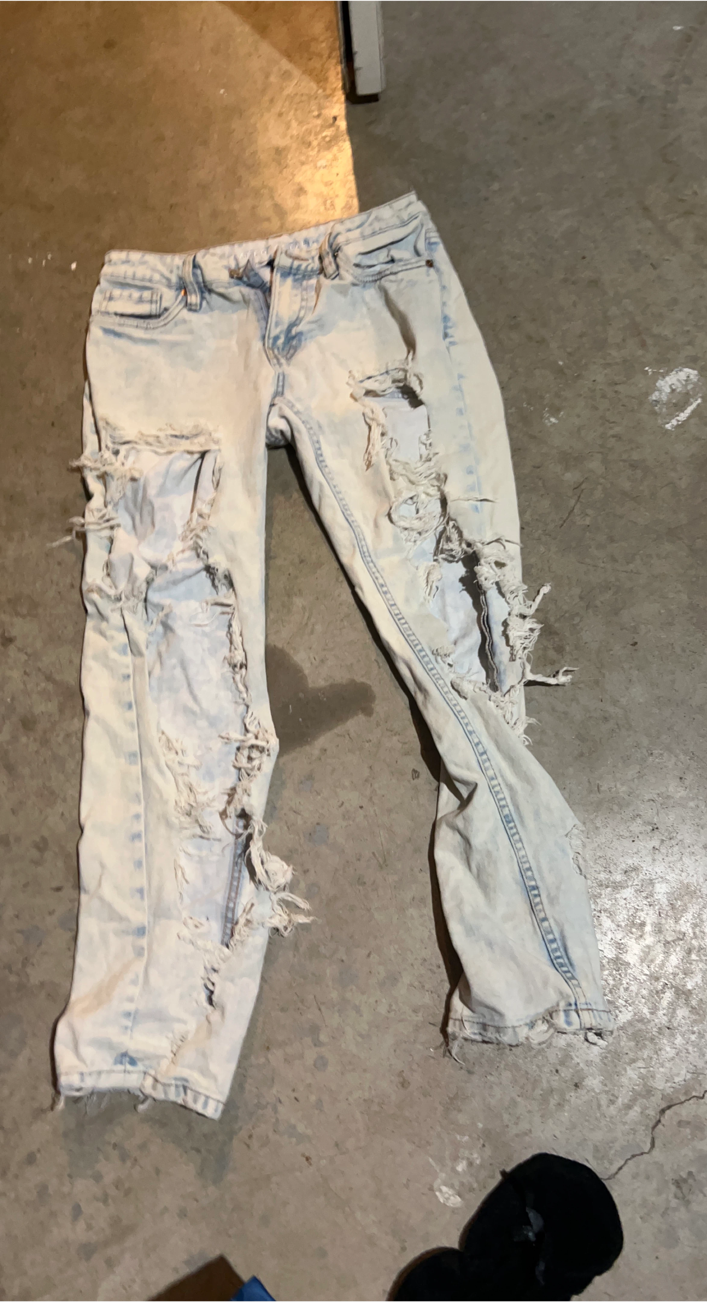 Distressed Denim Jeans