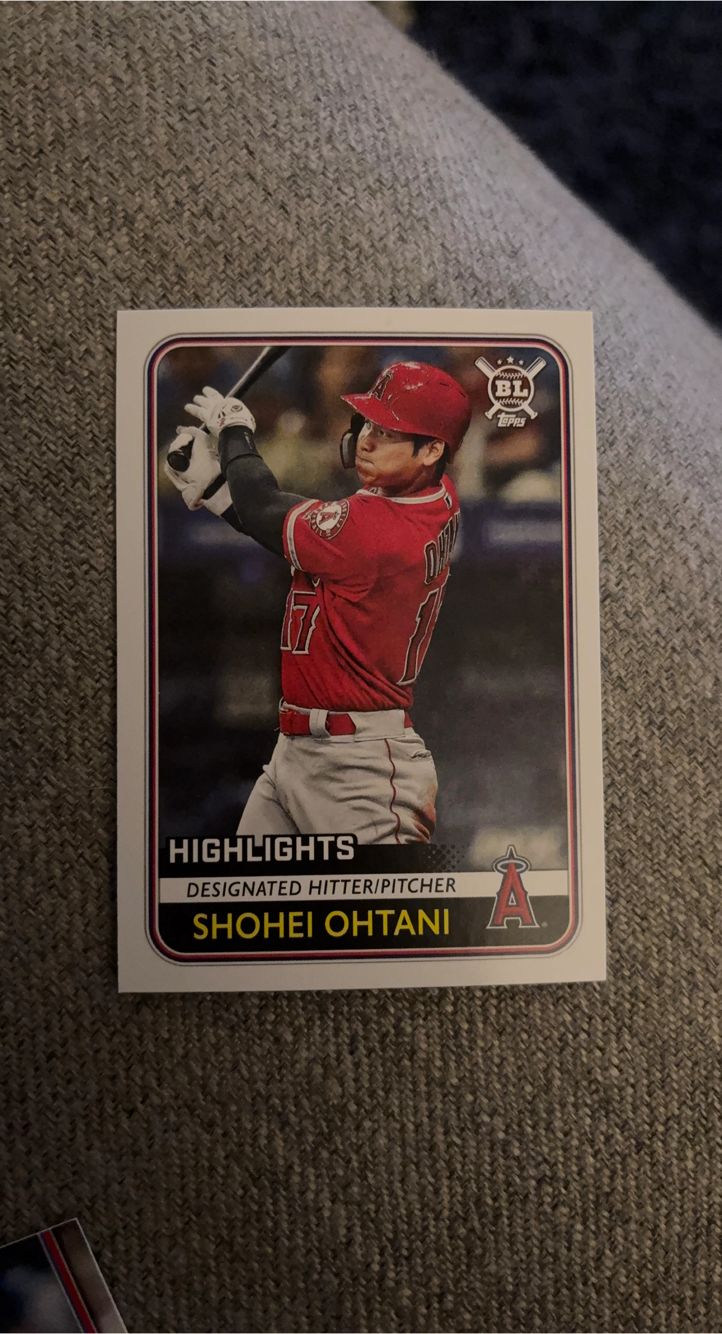 Topps Shohei Ohtani Highlights Baseball Card