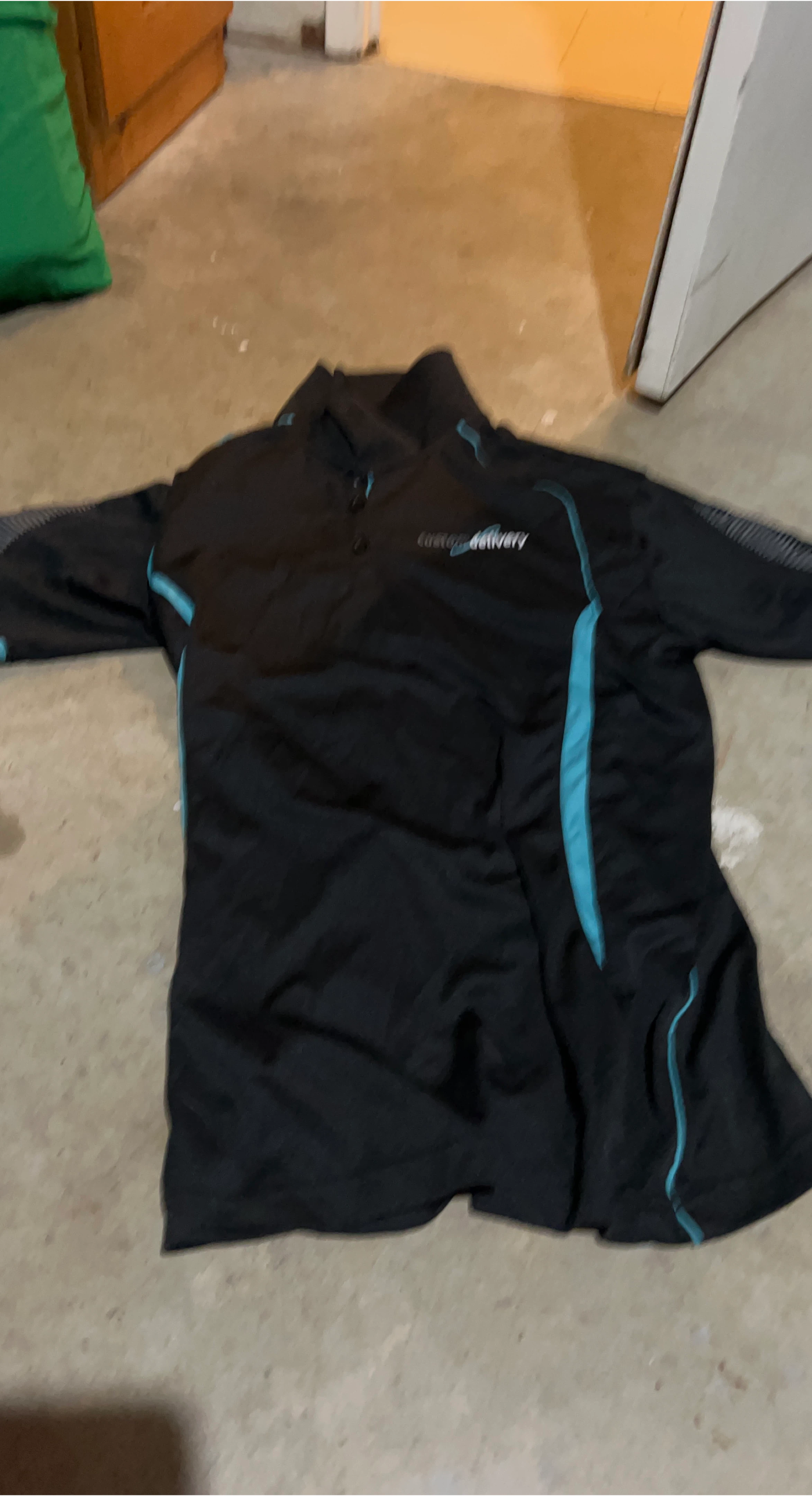 Custom Delivery Black Polo Shirt