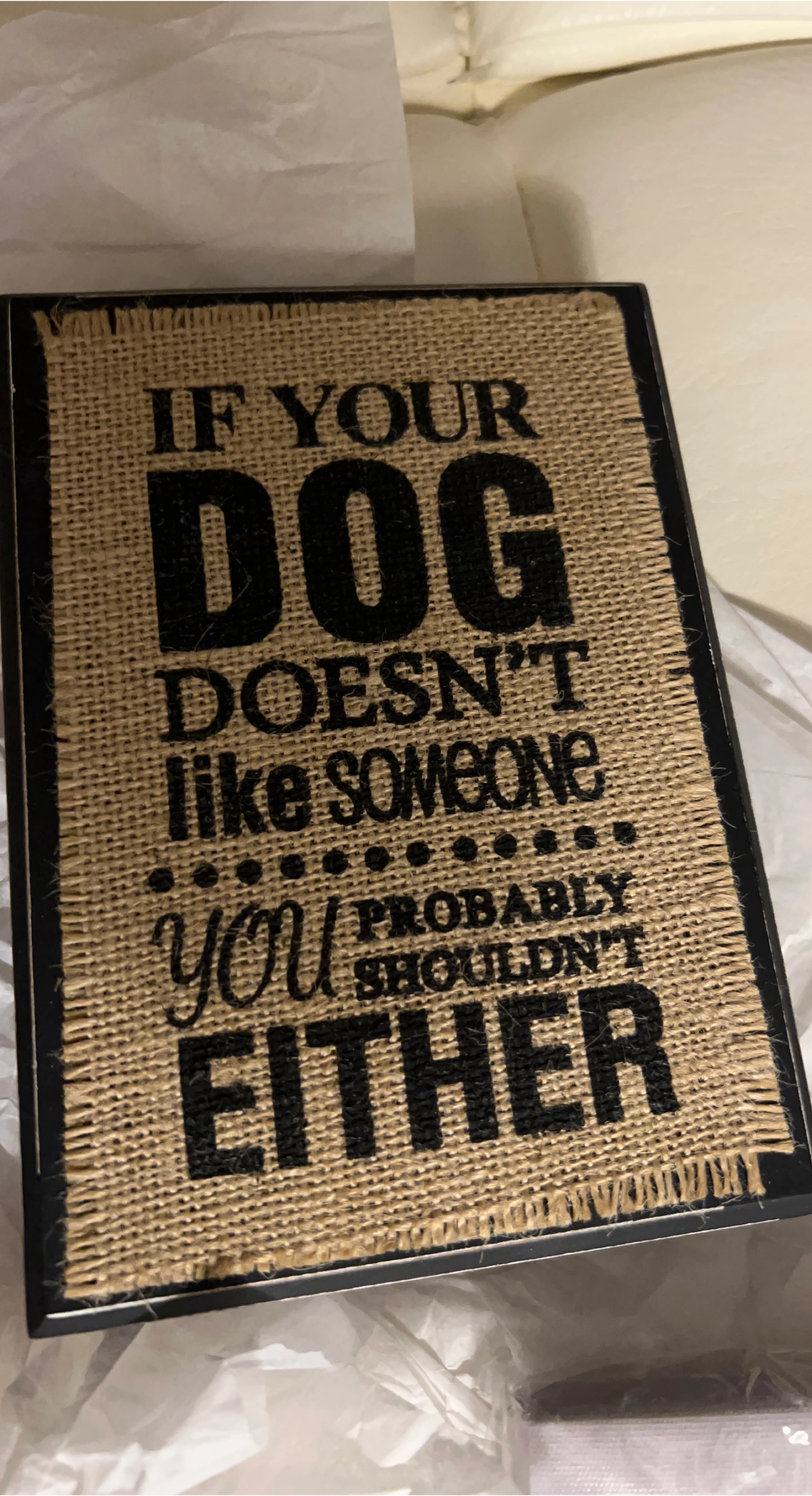 Rustic Dog Sign - Home Decor