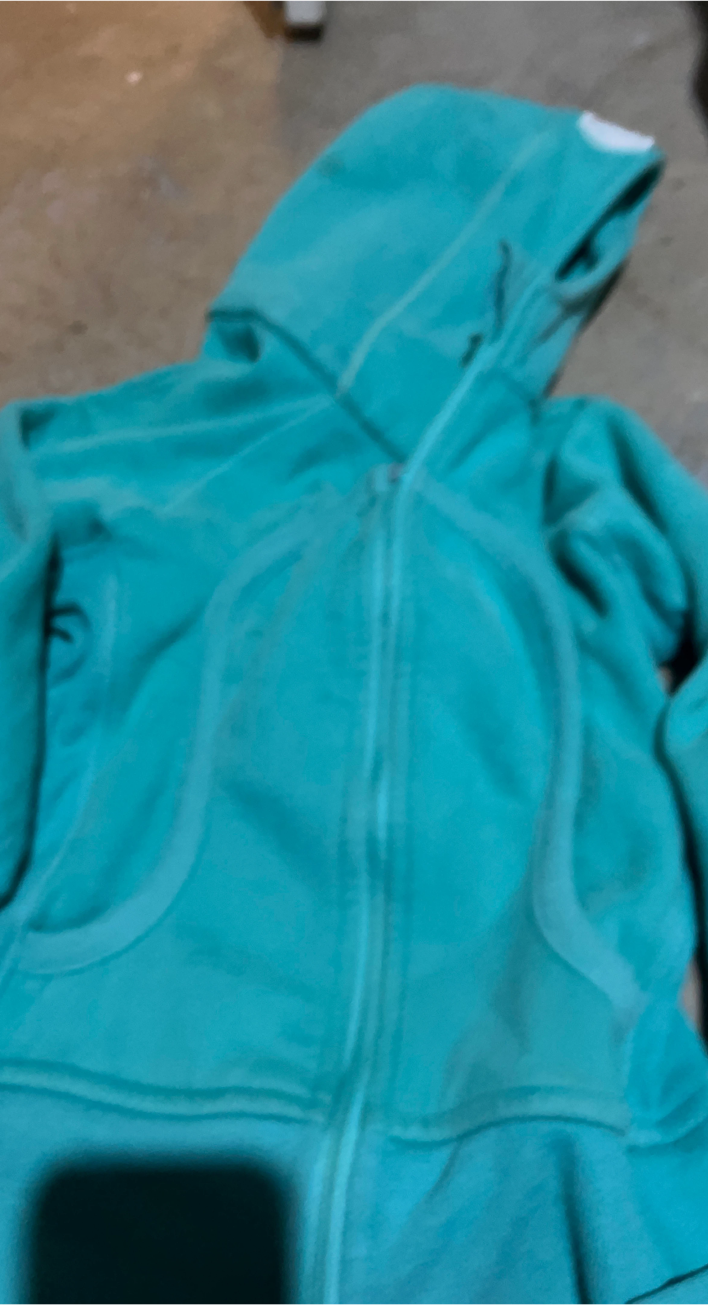 Turquoise Zip-Up Hoodie