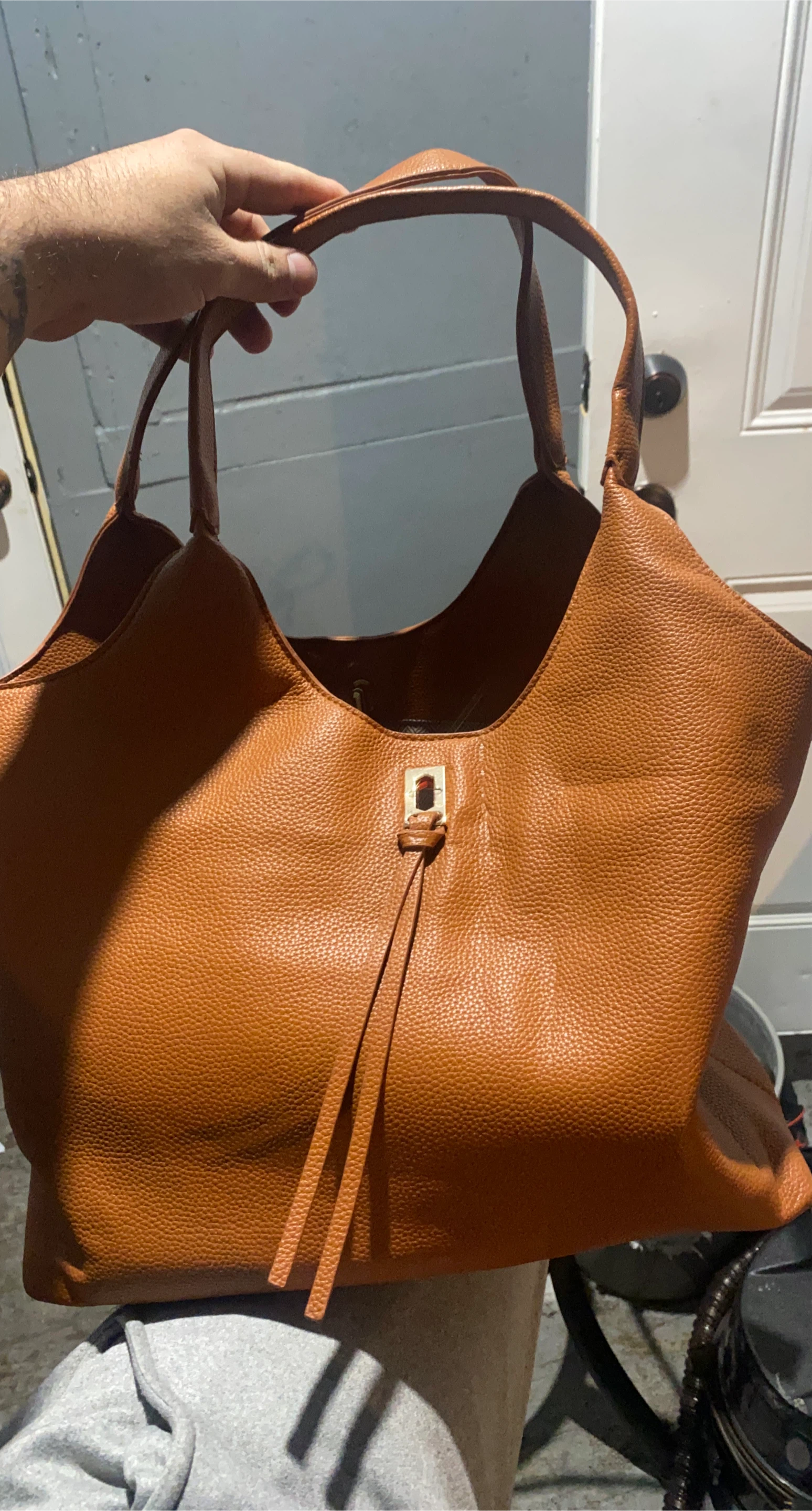 Brown Leather Tote Bag