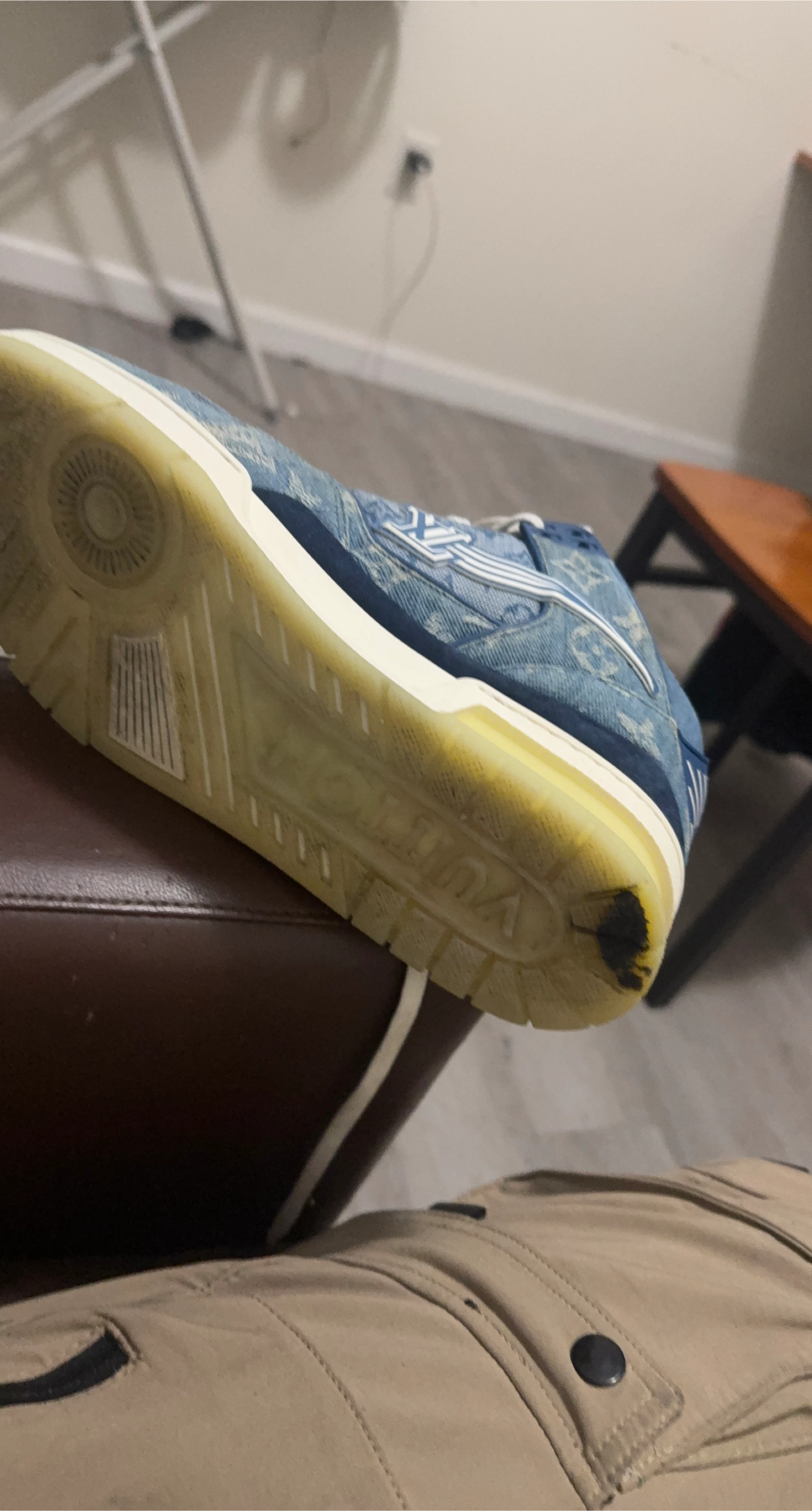 Louis Vuitton Denim Trainer Sneakers