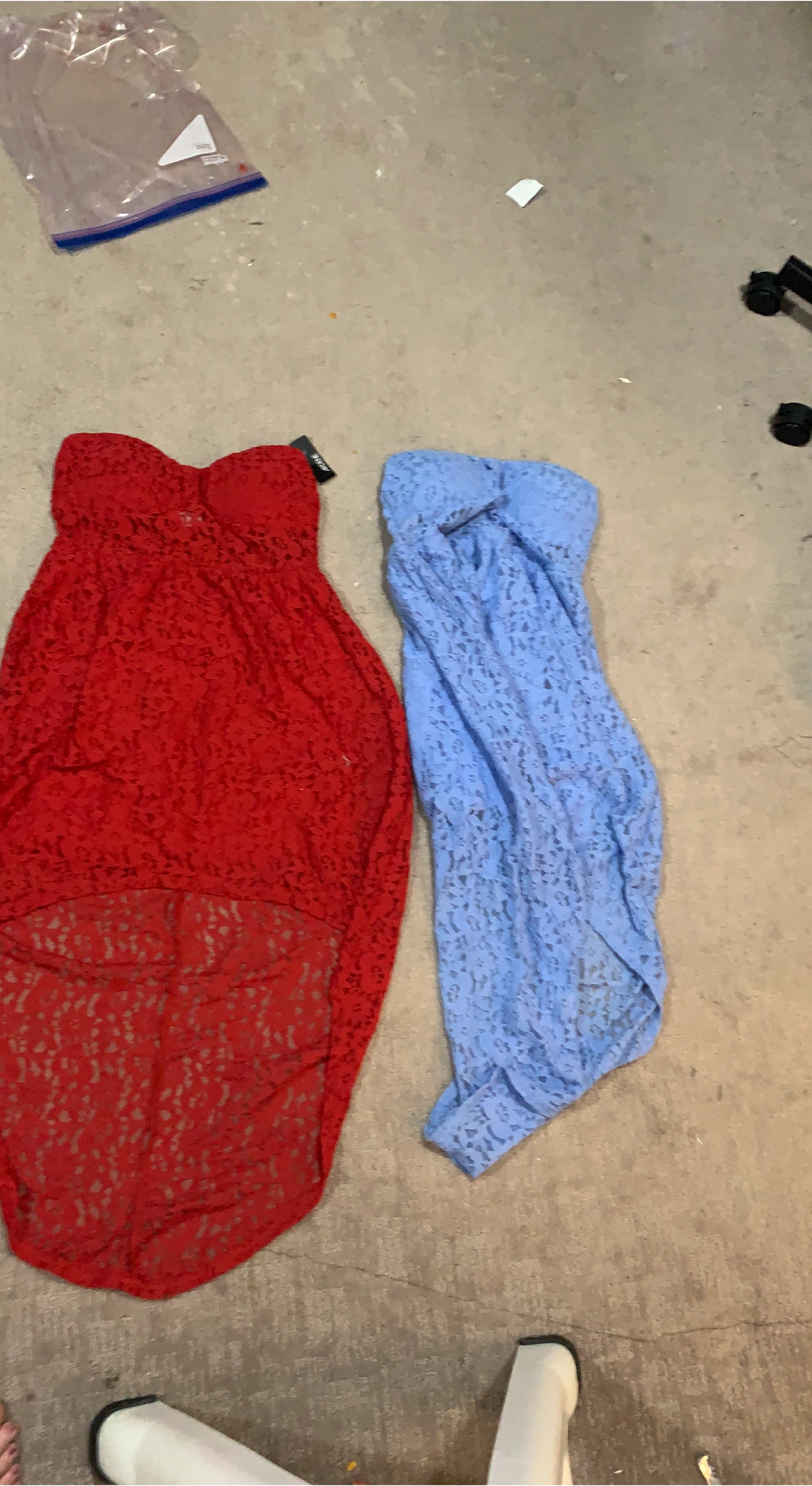 Red & Blue Lace Dresses
