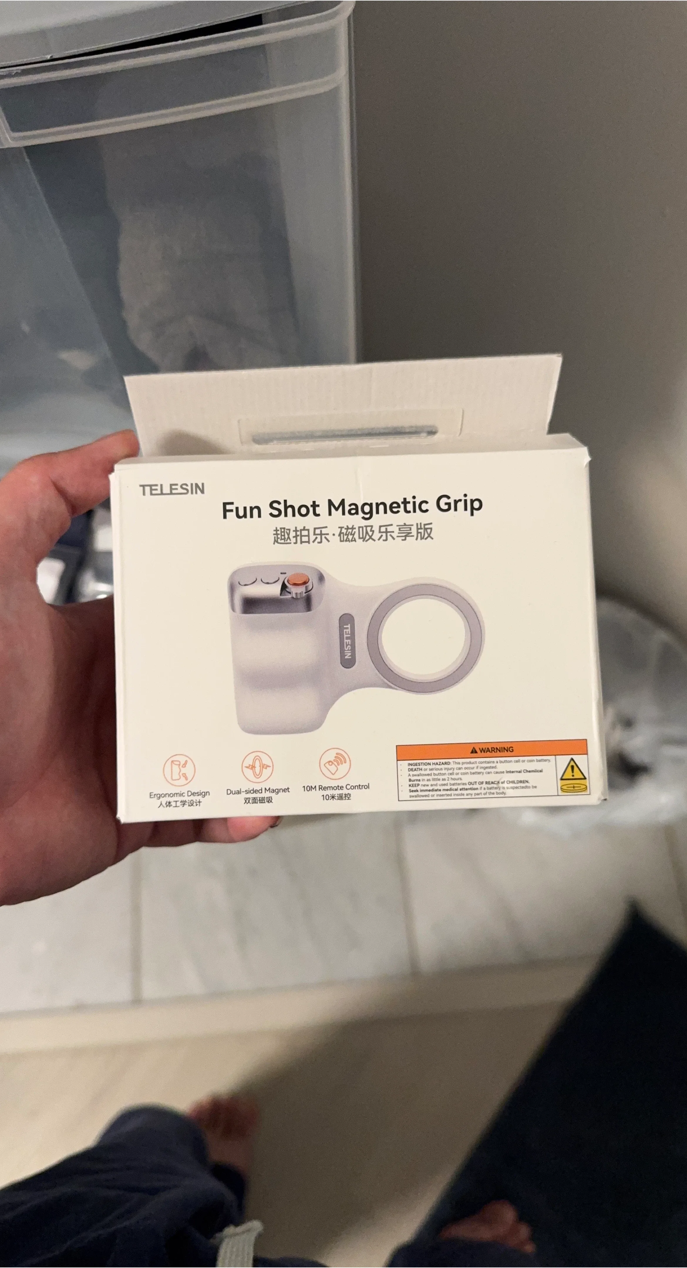 Telesin Fun Shot Magnetic Grip - New in Box!