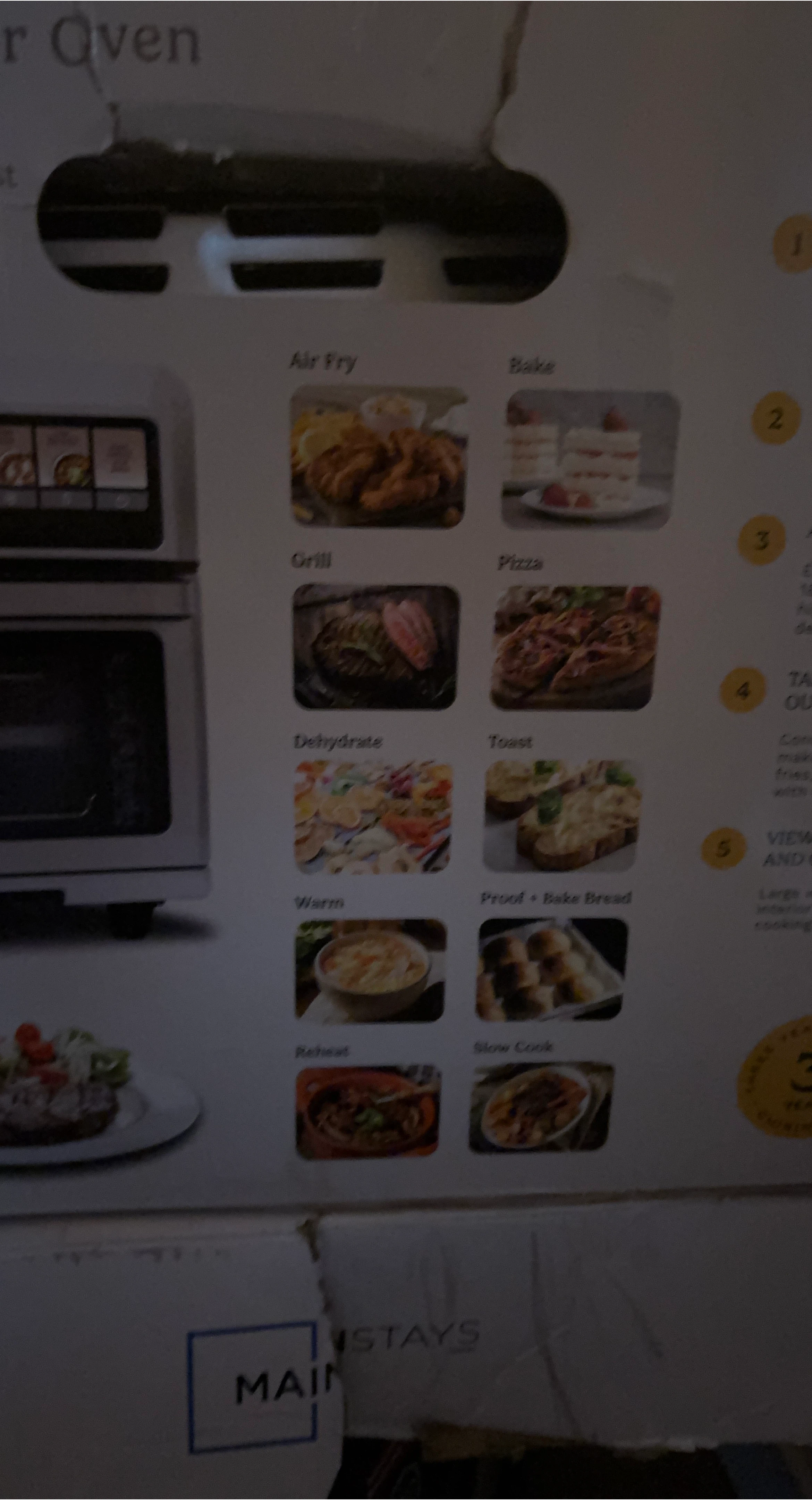 Digital Touch Airfryer Oven - Like New! image indicator(7)