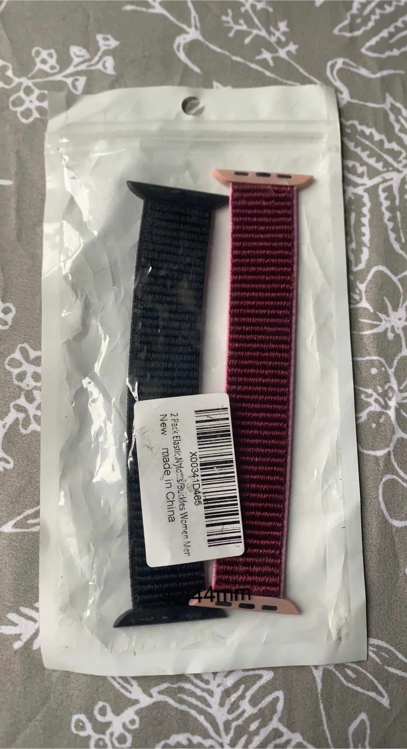 New 2-Pack Elastic Nylon Apple Watch Bands 44mm