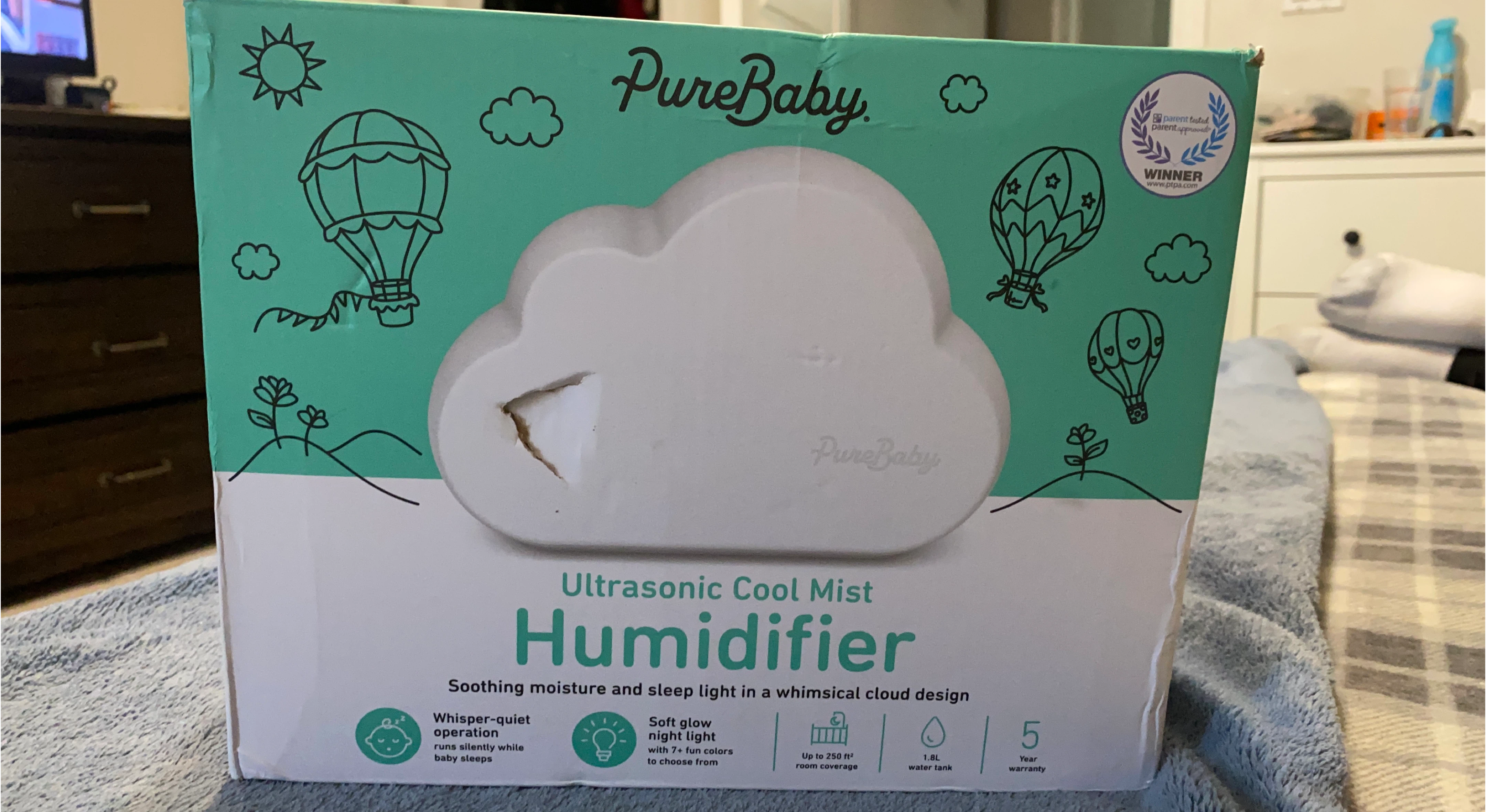 PureBaby Ultrasonic Cool Mist Humidifier