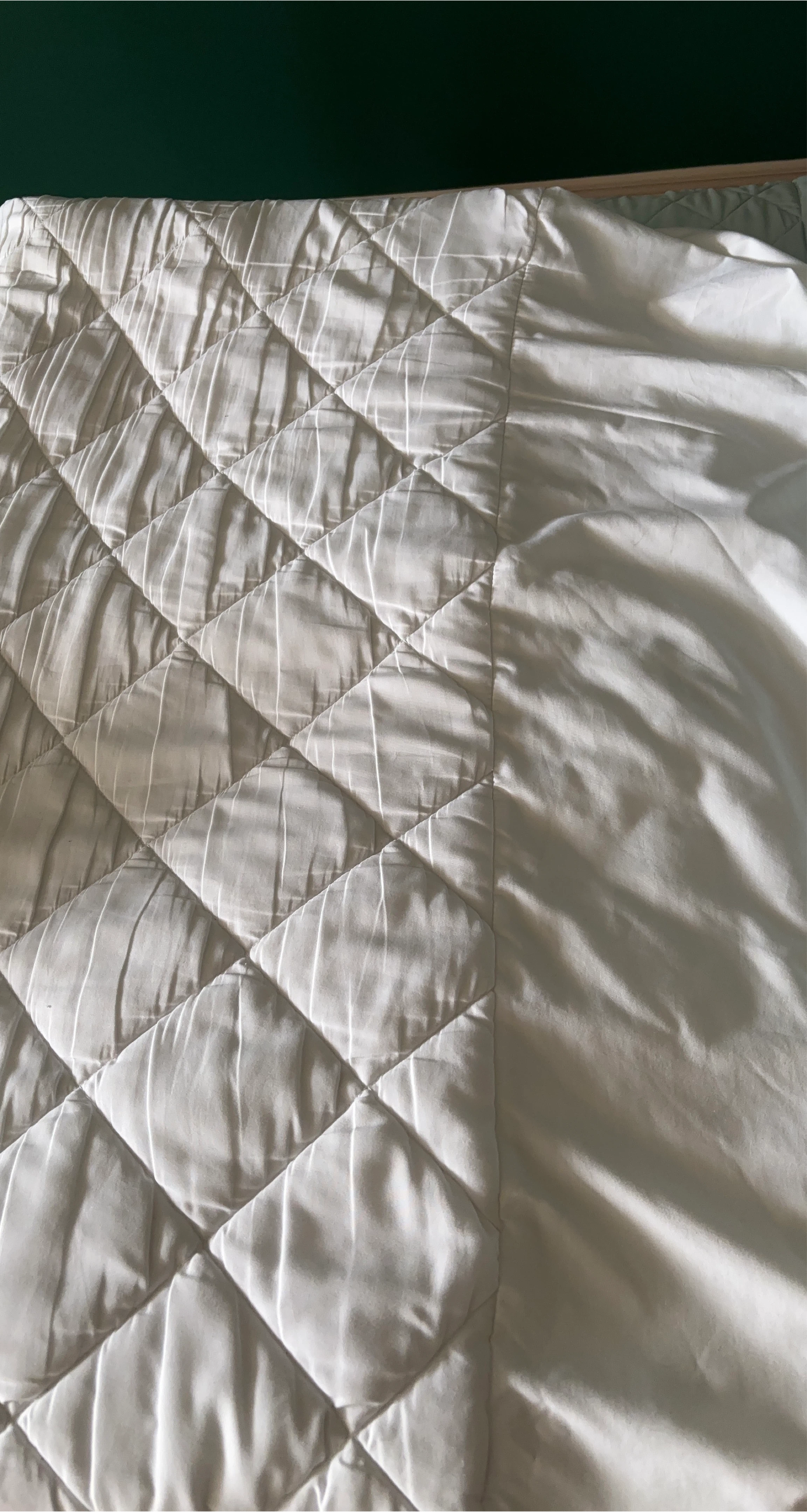 White Quilted mattress pad