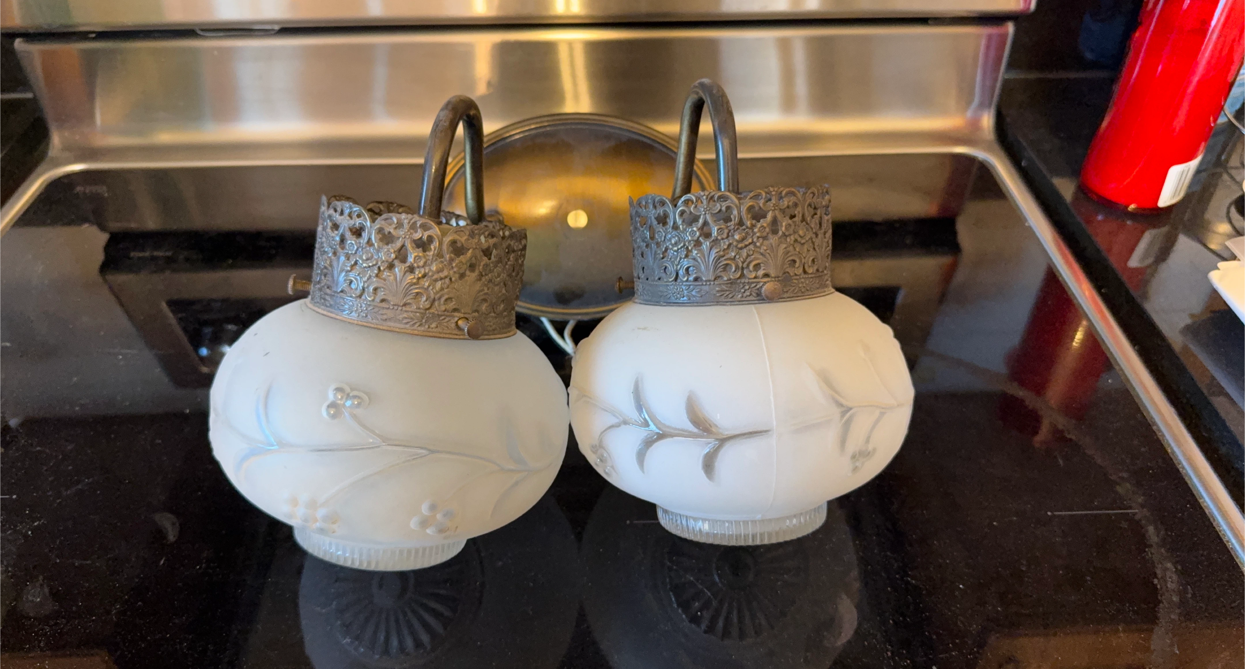 Vintage Style Wall Sconces - 2 light set