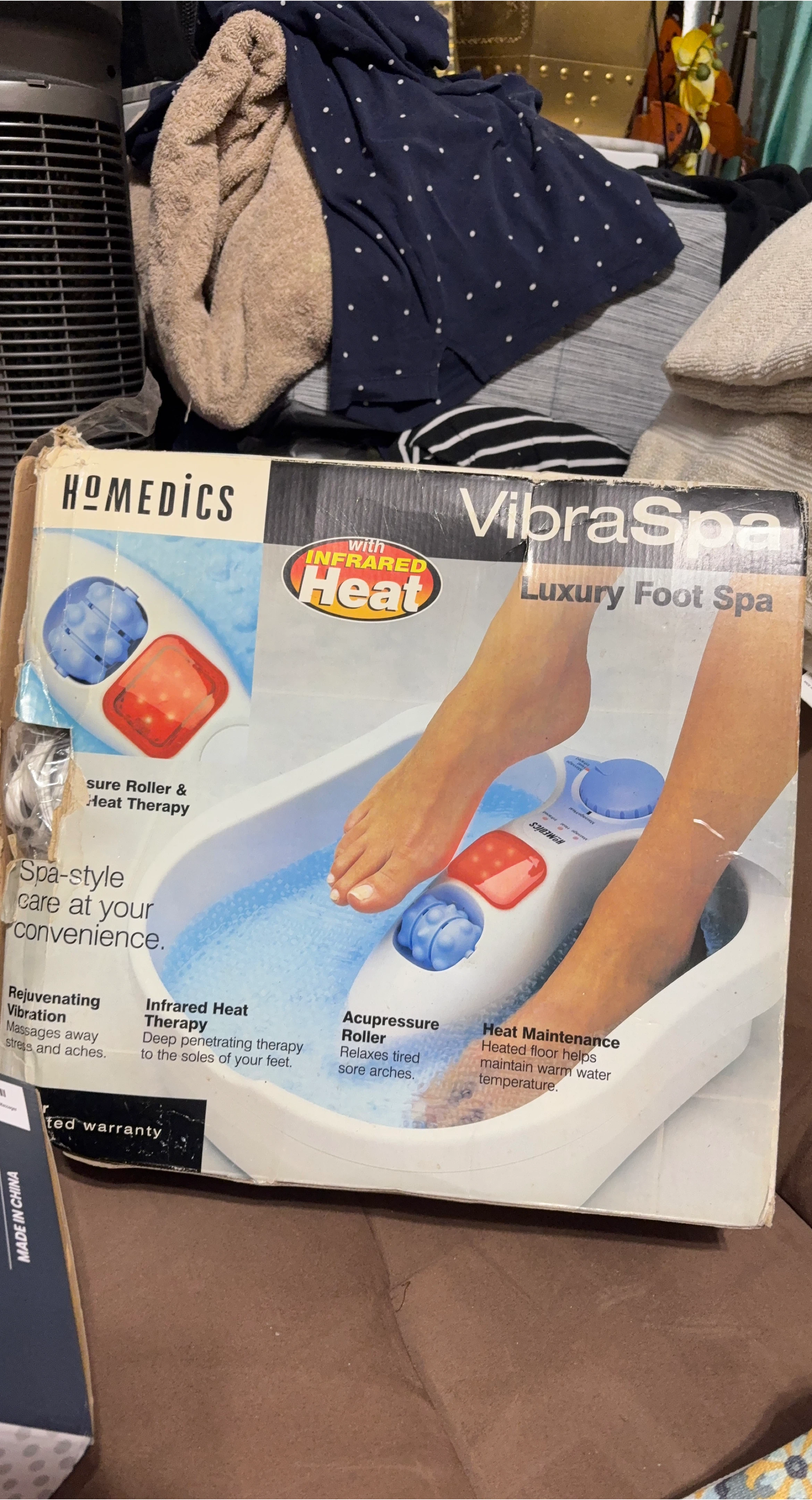 Homedics VibraSpa Luxury Foot Spa with Heat