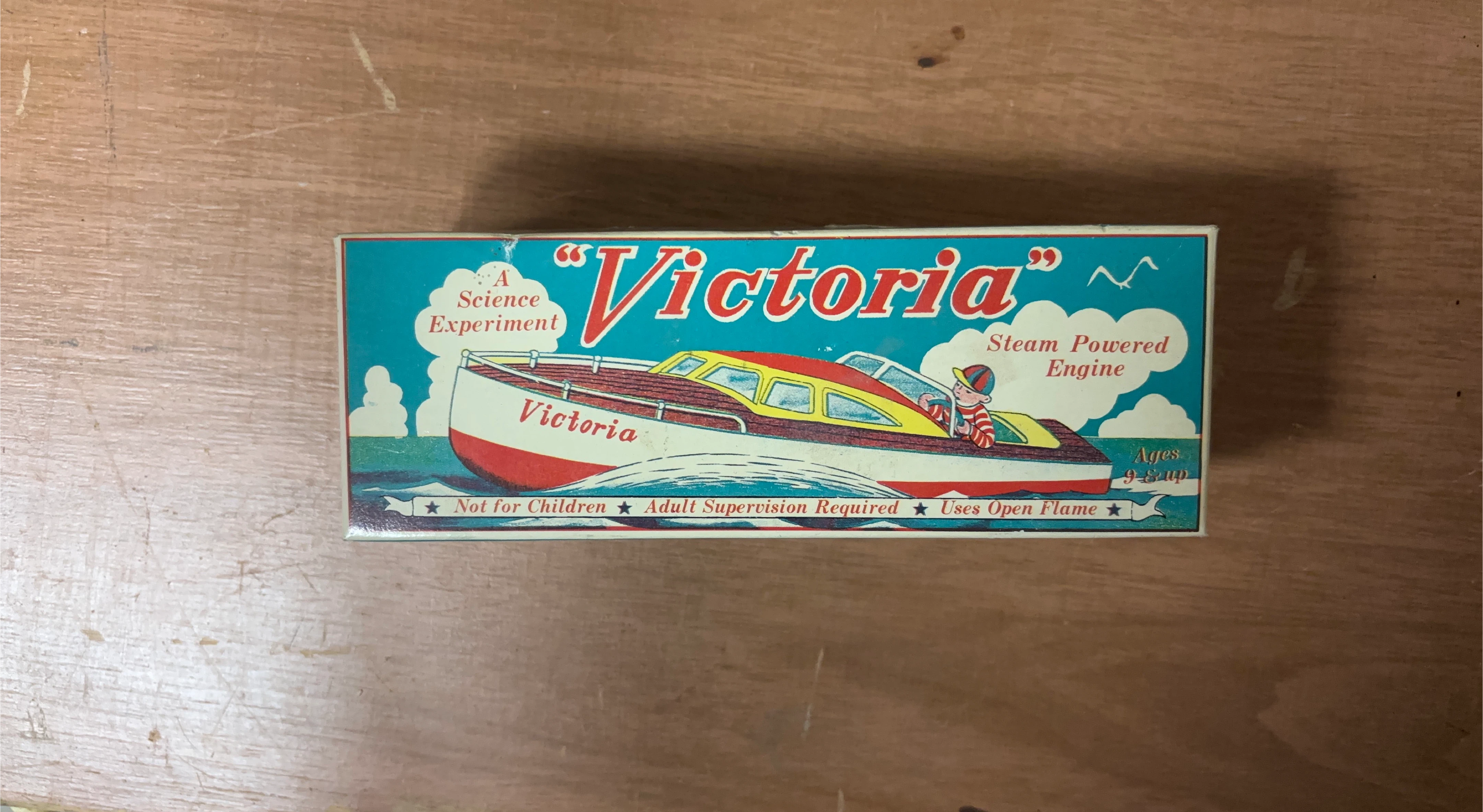 Vintage Victoria Steam Powered Engine Boat