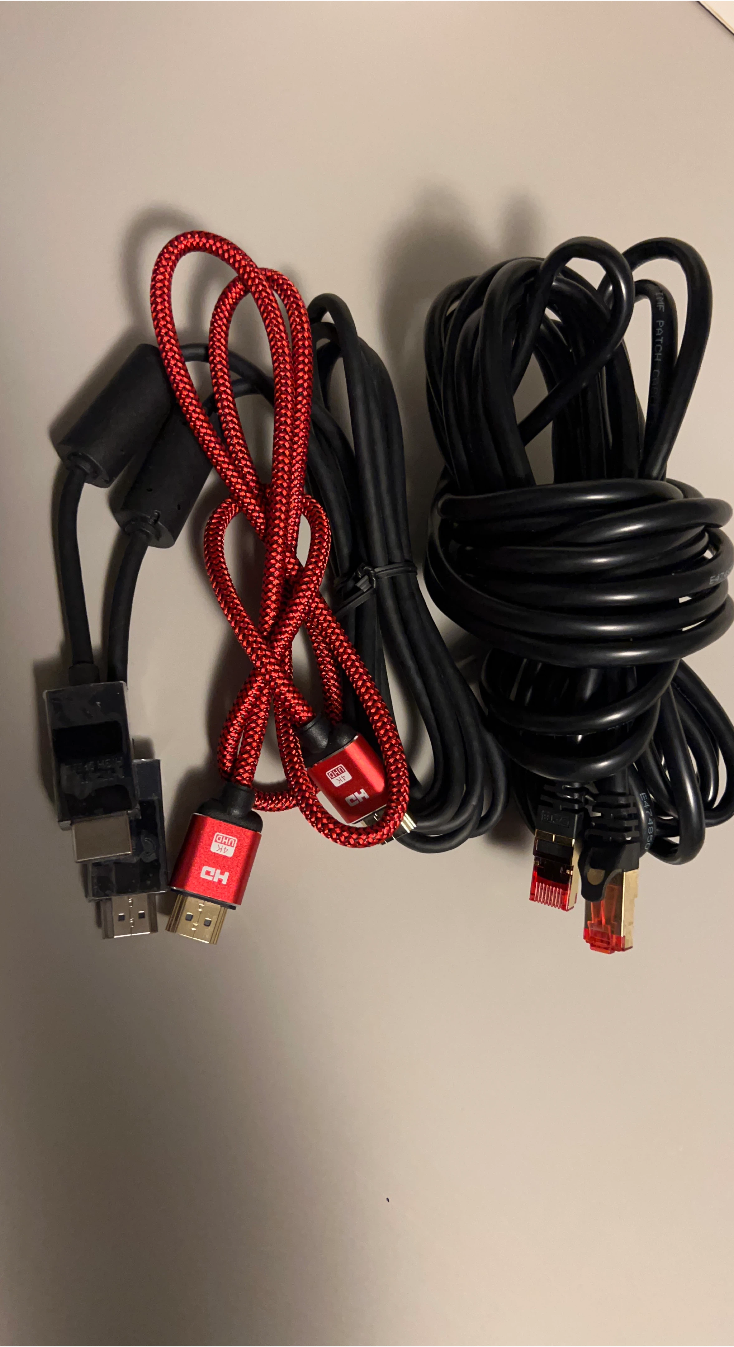HDMI and Ethernet Cables