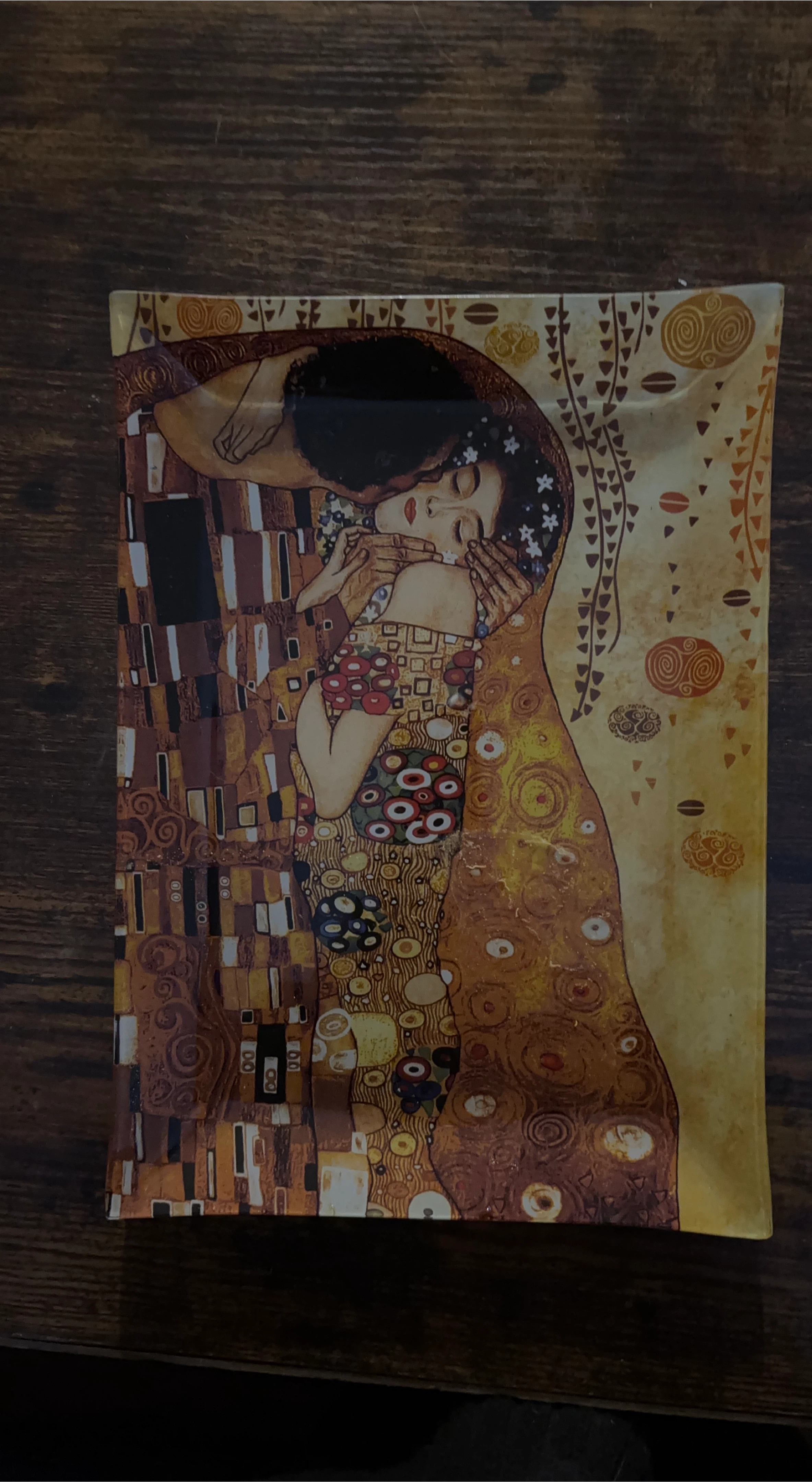 The Kiss by Gustav Klimt Decorative Tray