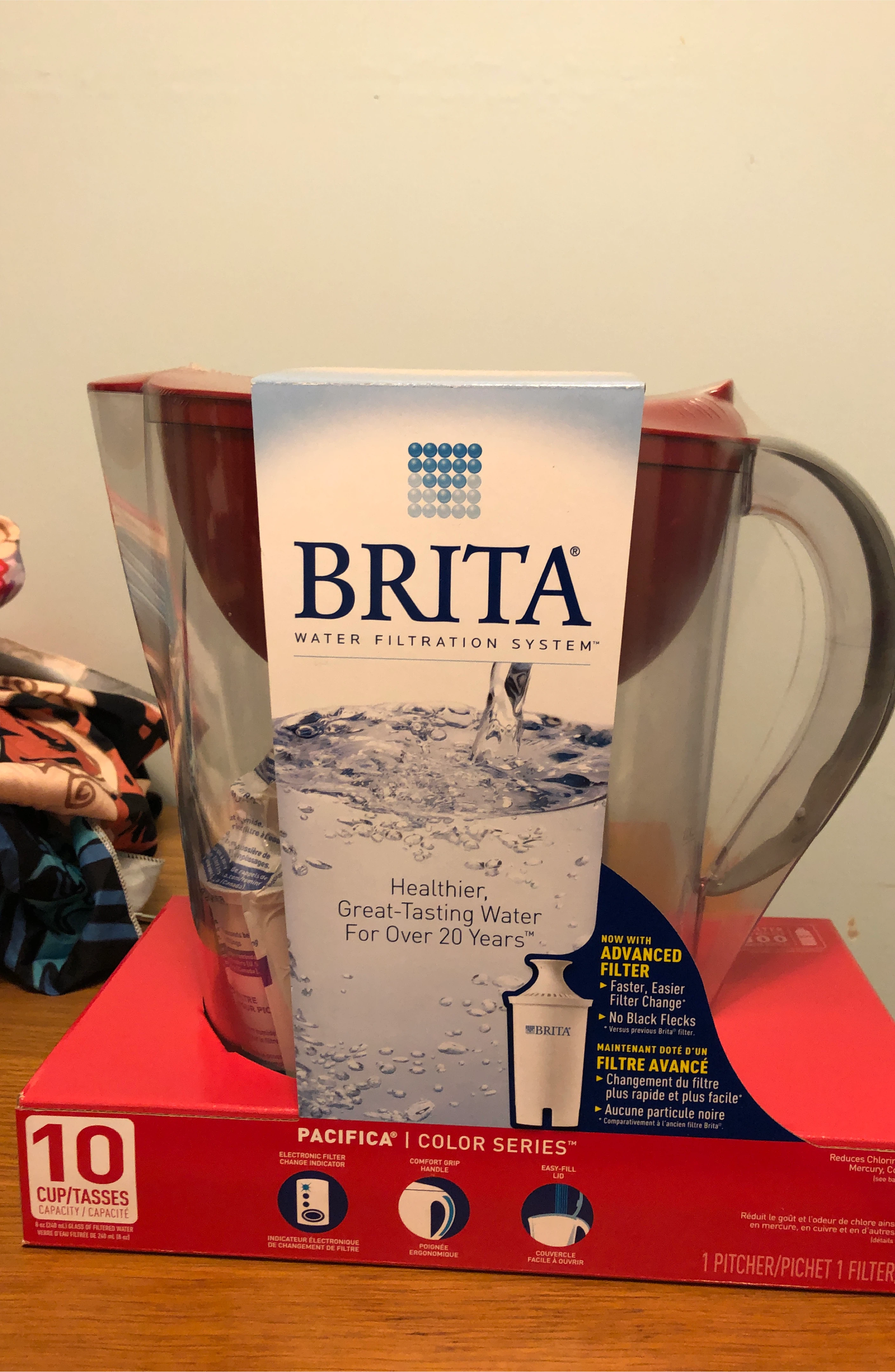 #Cleanout Brita Pacifica 10-Cup Water Filter Pitcher - New