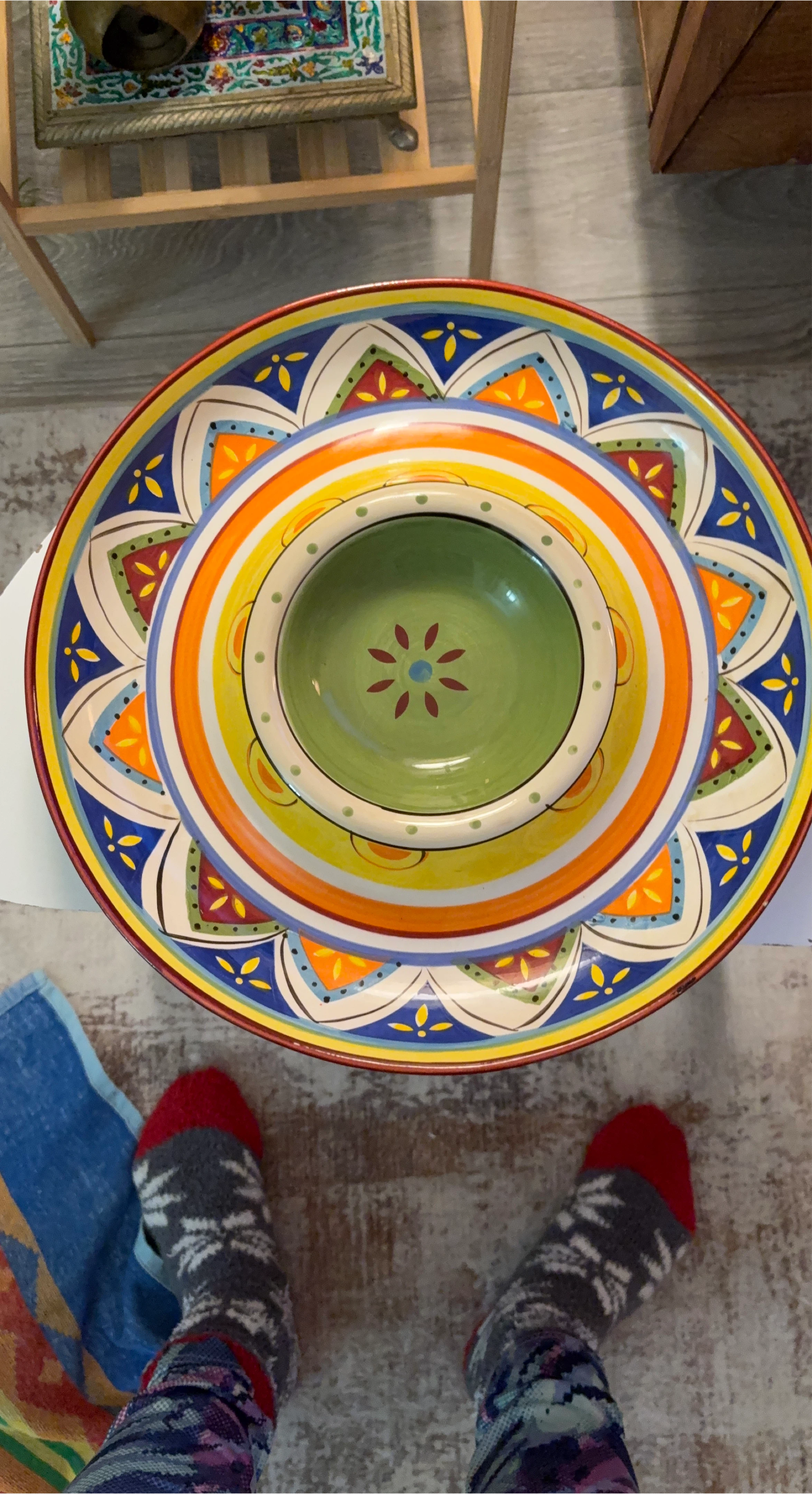 #cleanout  Decorative Serving Bowl Set