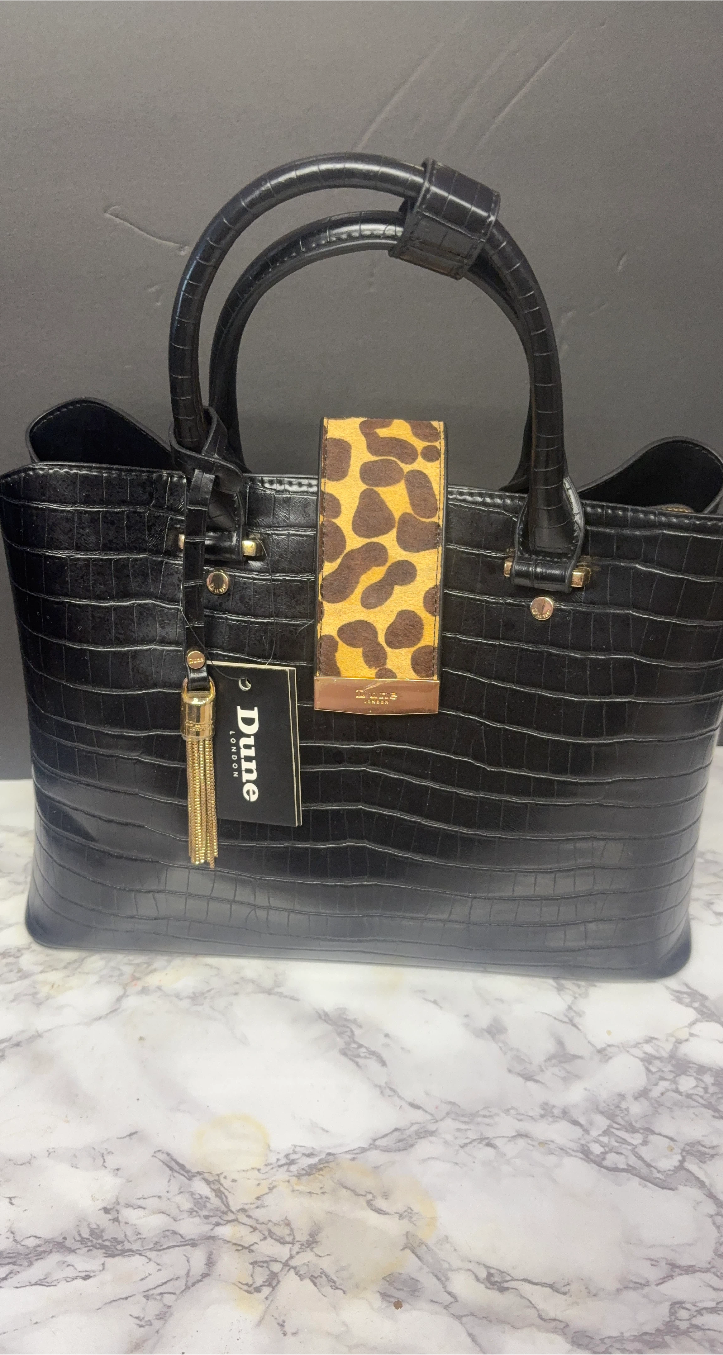 Dune London Black Tote Bag