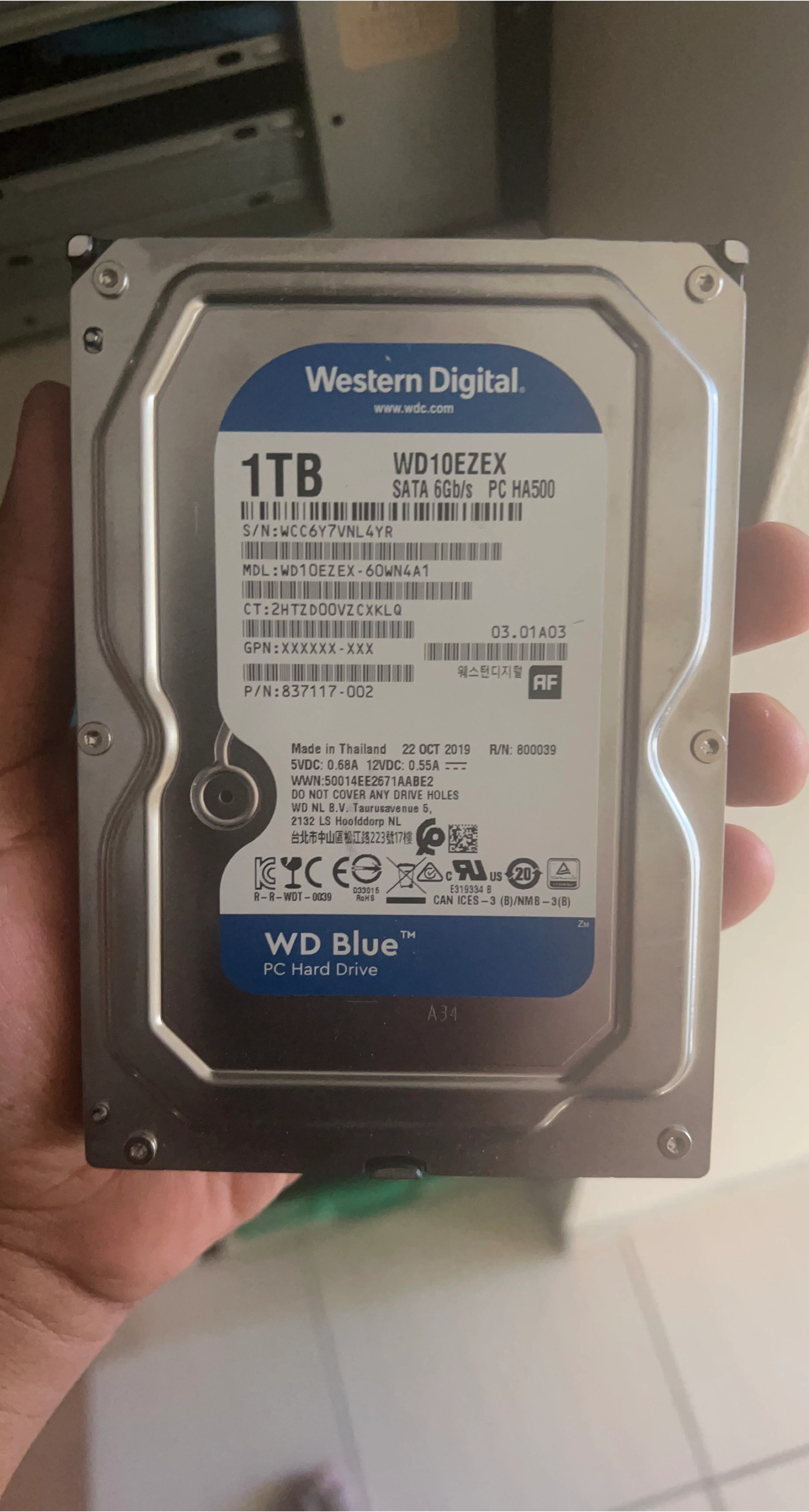 Western Digital WD Blue 1TB PC Hard Drive