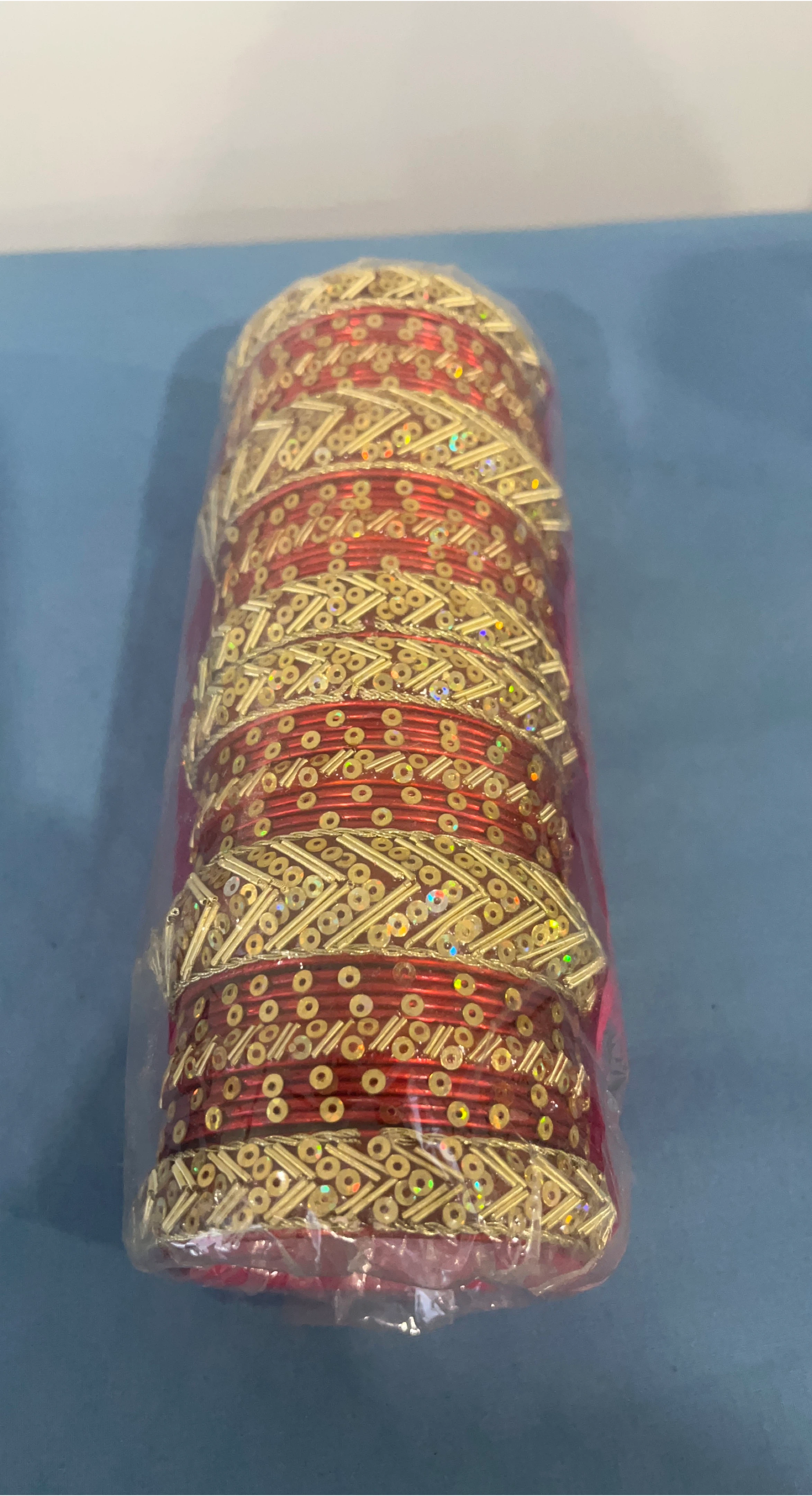 Red & Gold Bangle Set