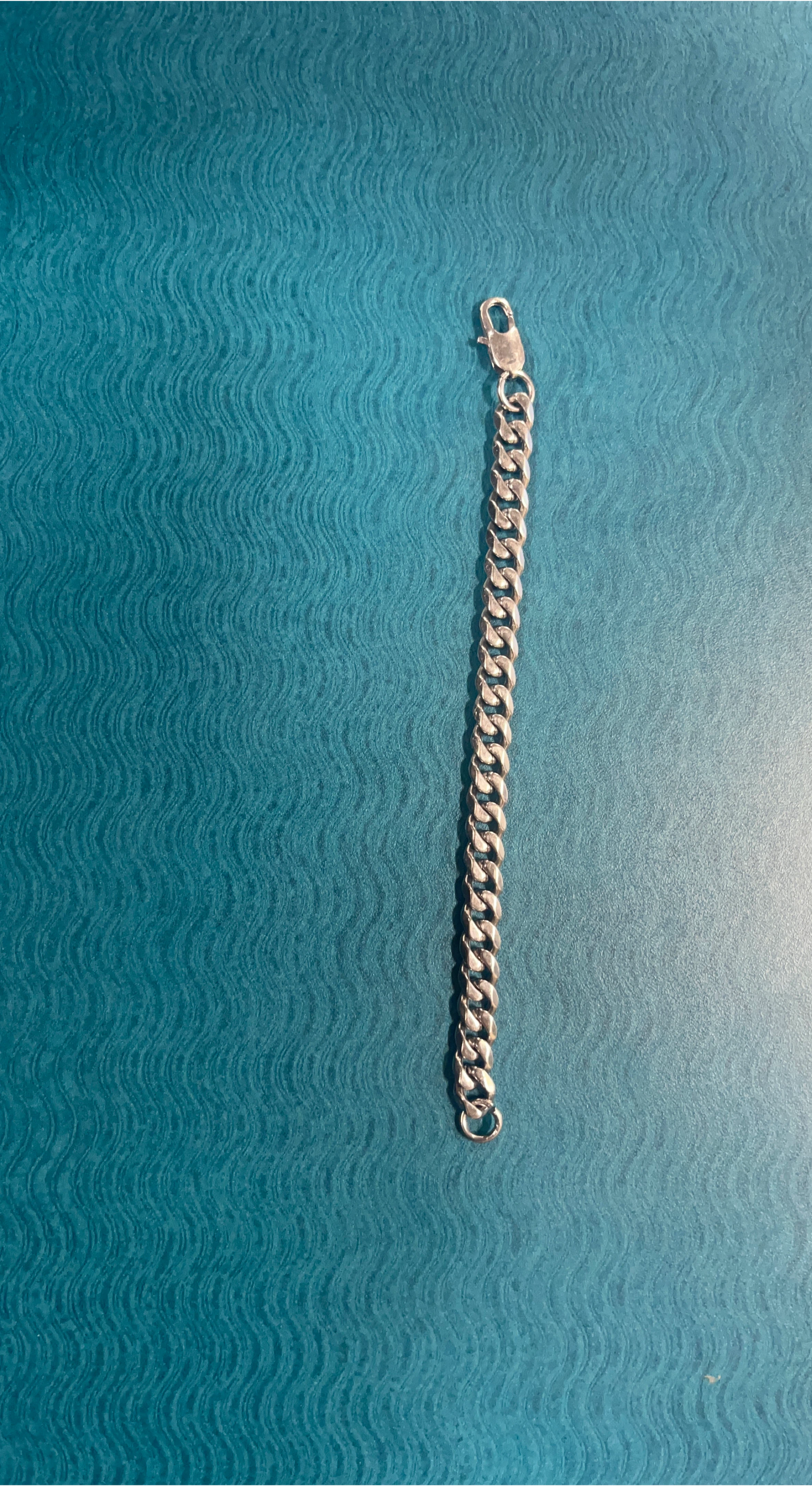 Silver Chain Bracelet with Lobster Clasp