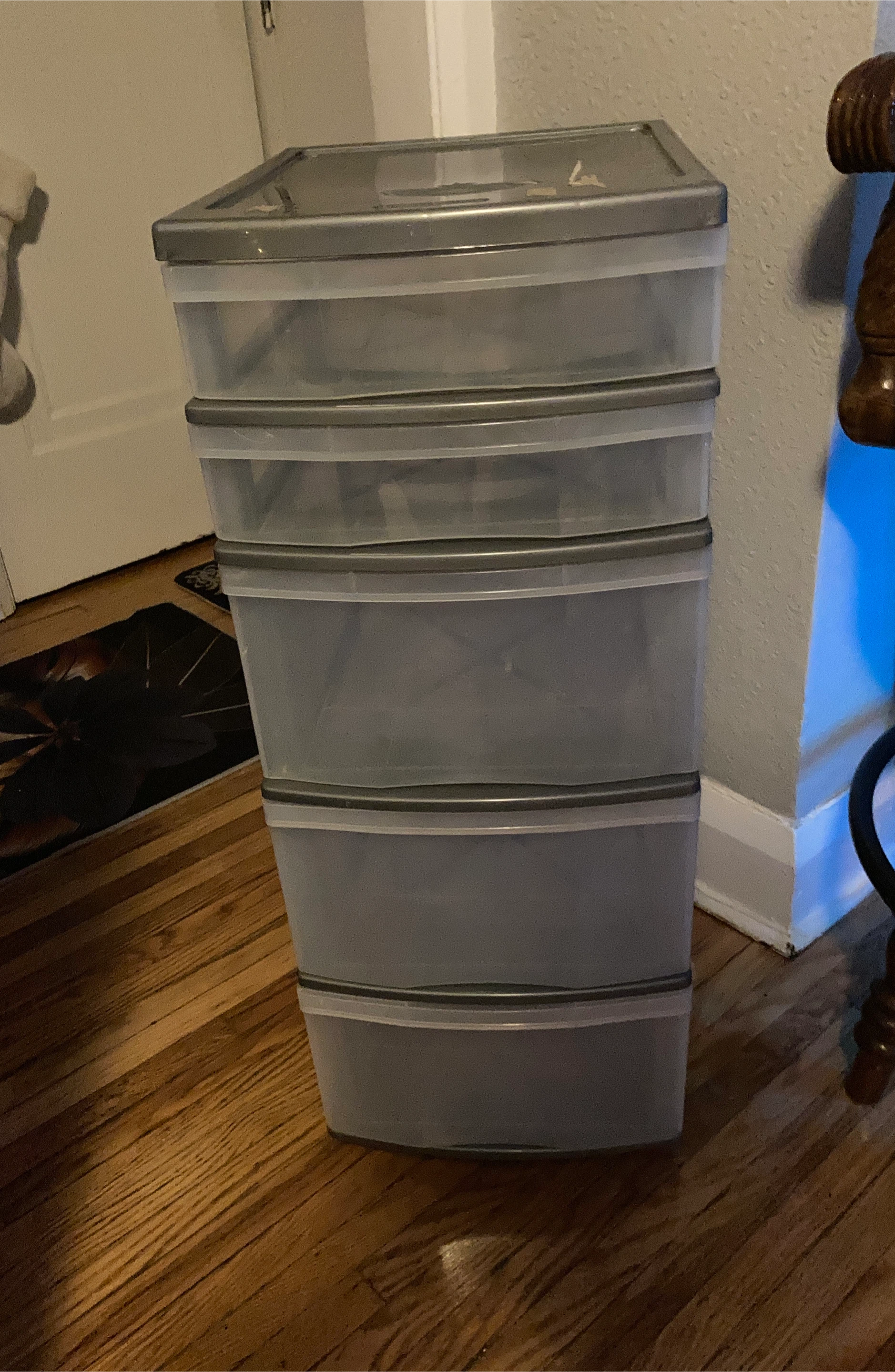 Plastic Storage Drawers - 4 Tier