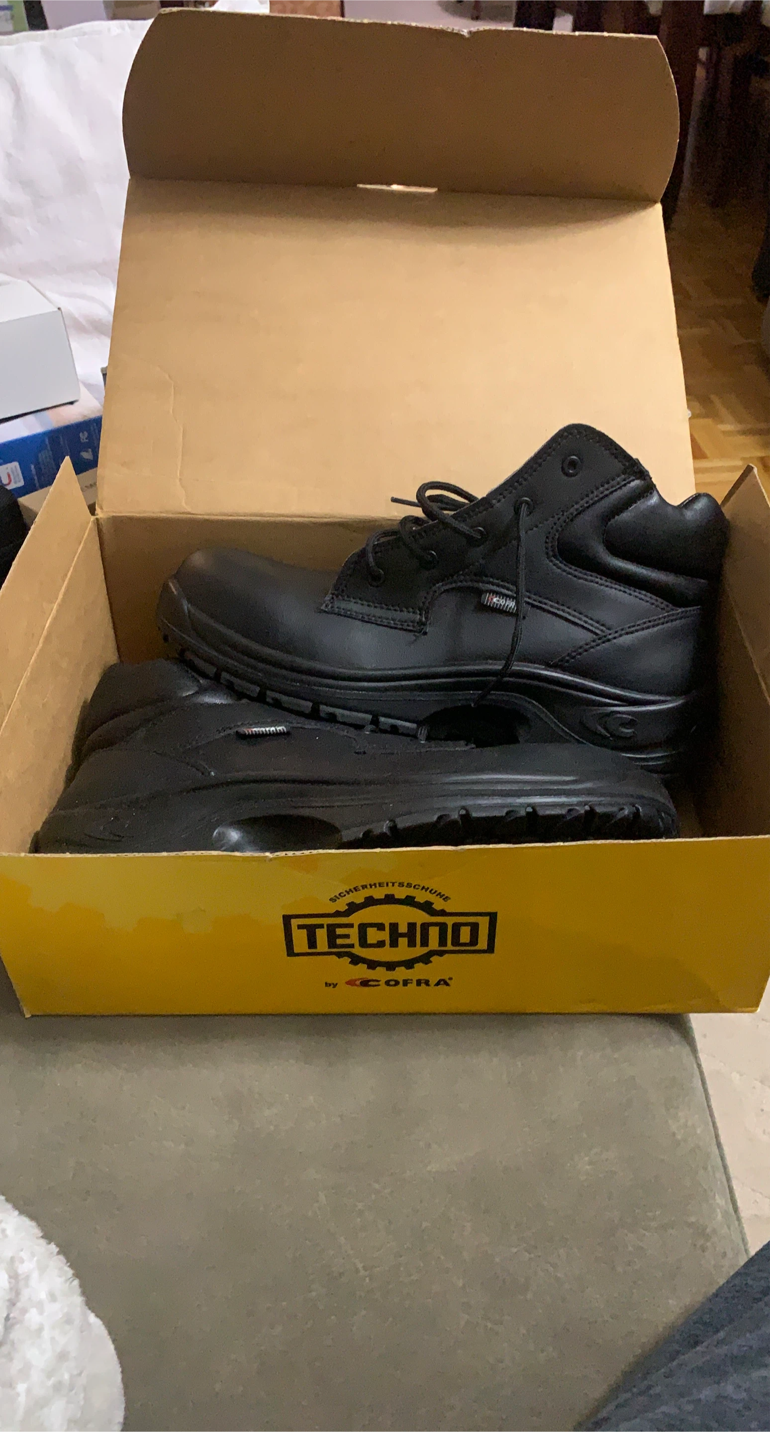 Techno by Cofra Black Work Boots - New in Box!