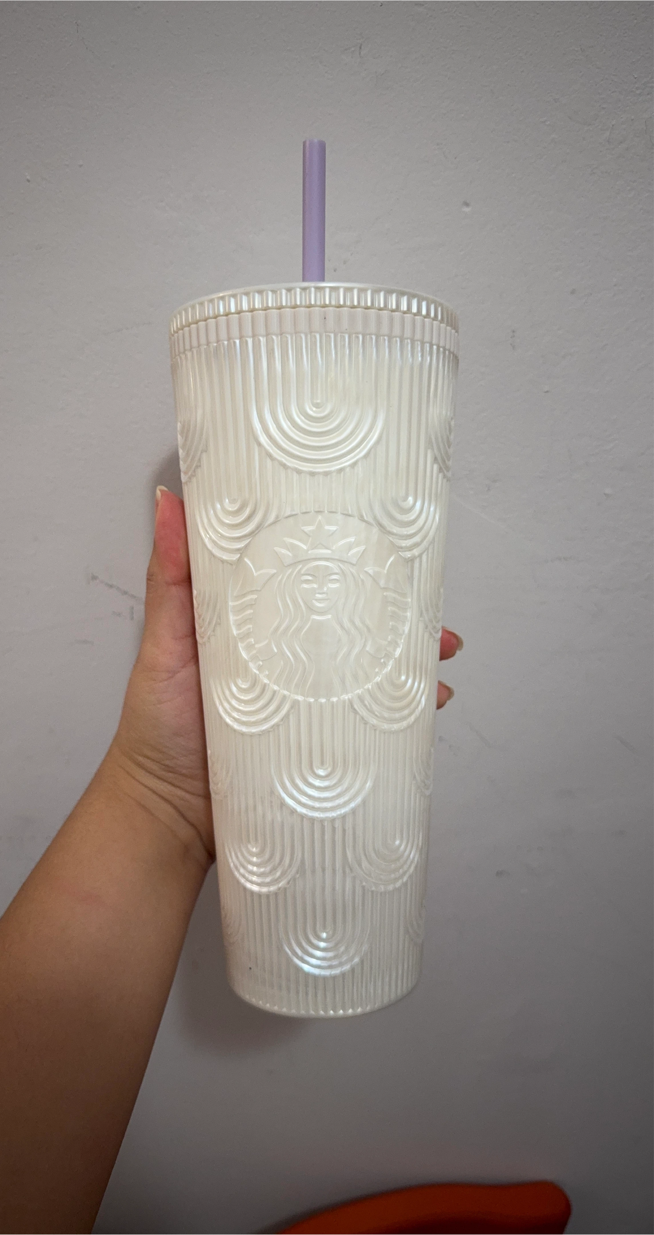 BRAND NEW - Starbucks White Iridescent Tumbler