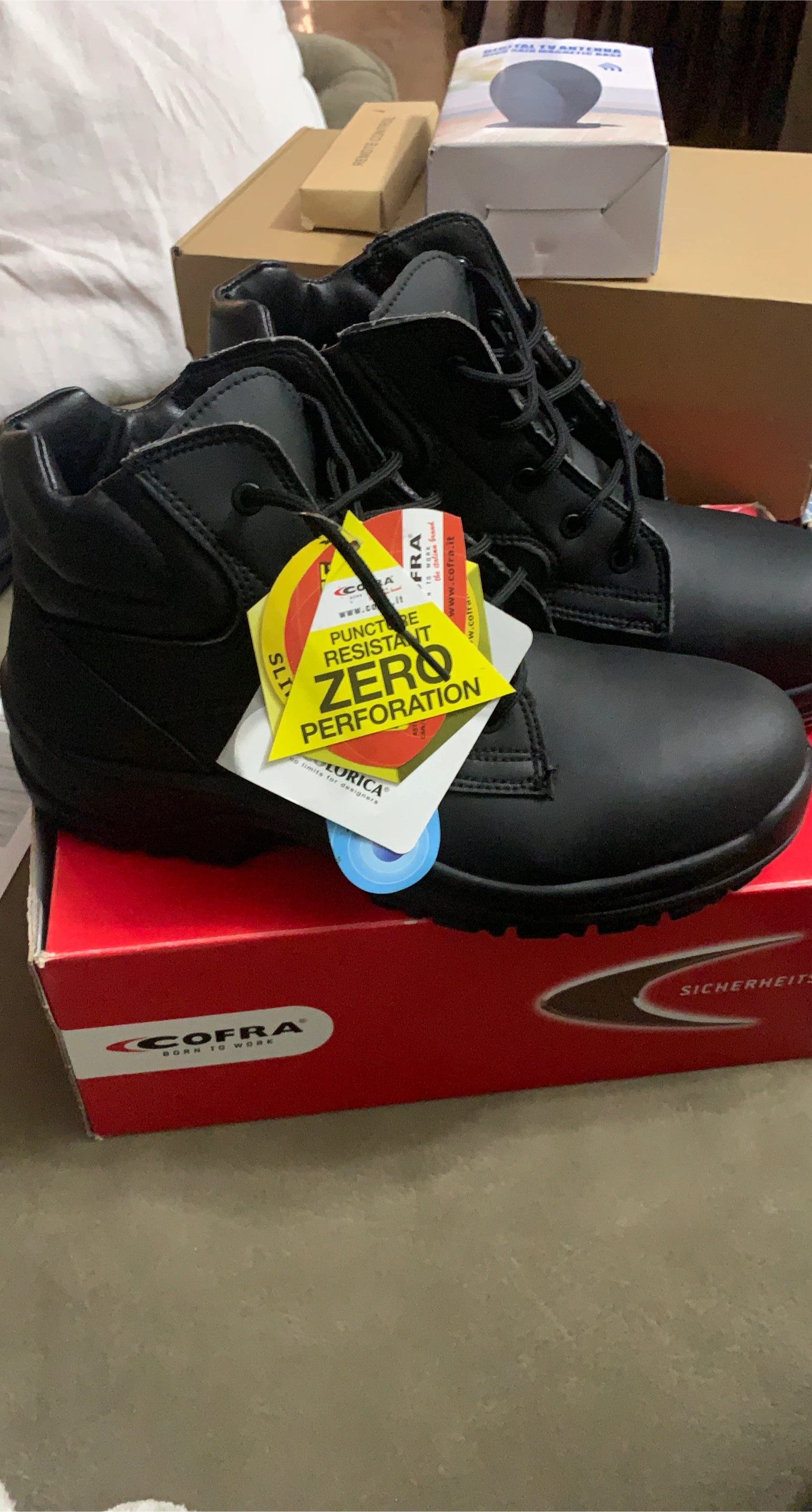 Cofra Black Work Boots - Puncture Resistant