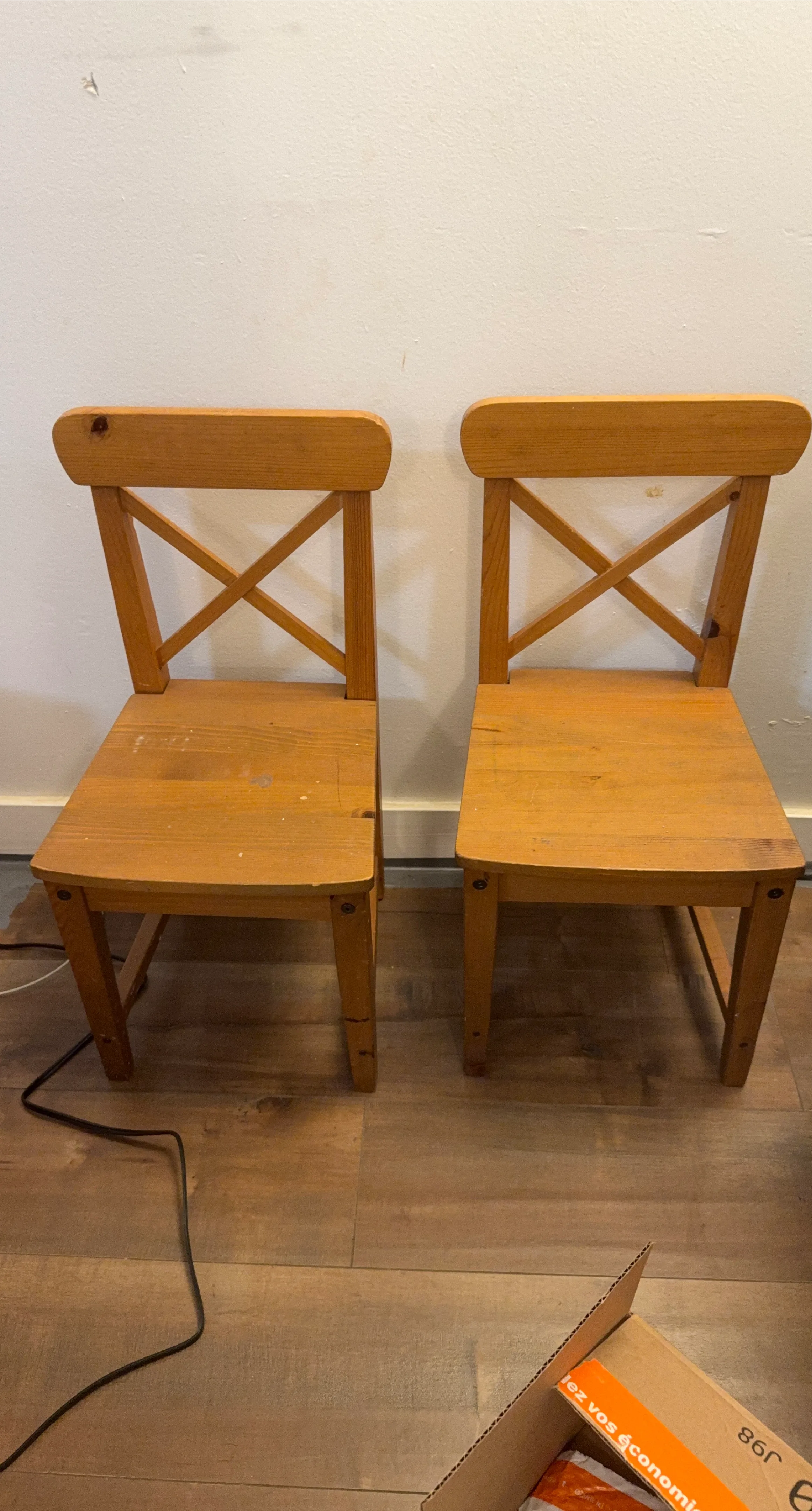 Kids Wooden Chairs - Set of 2
