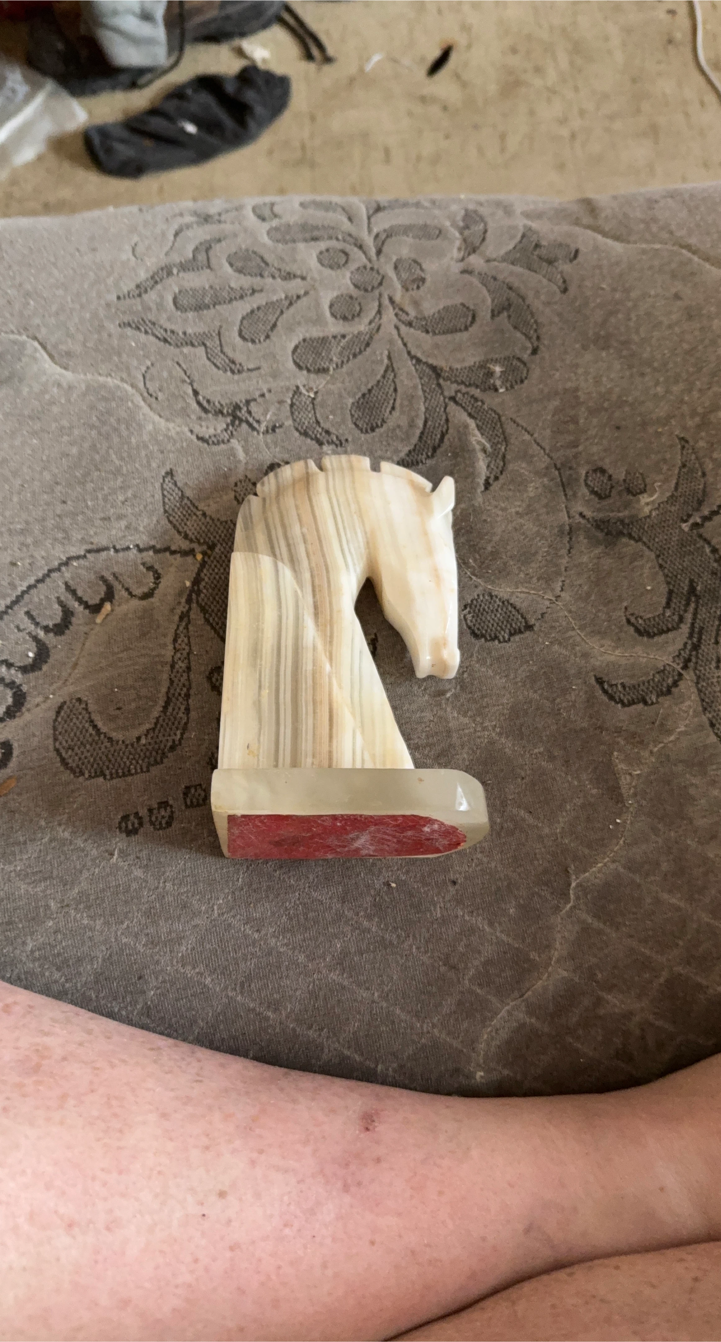 Onyx Horse Head Chess Piece