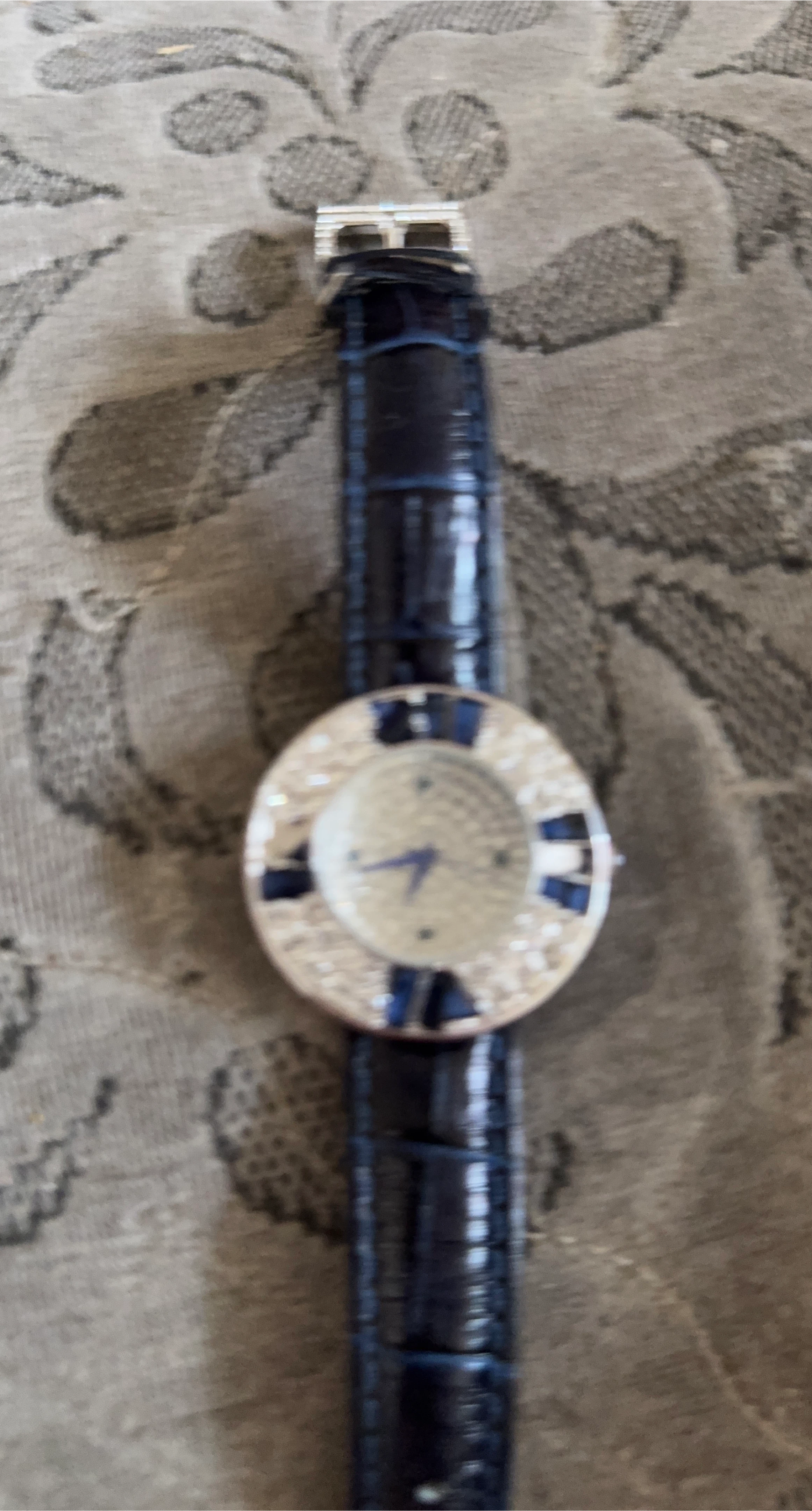 Ladies' Blue Leather Band Watch