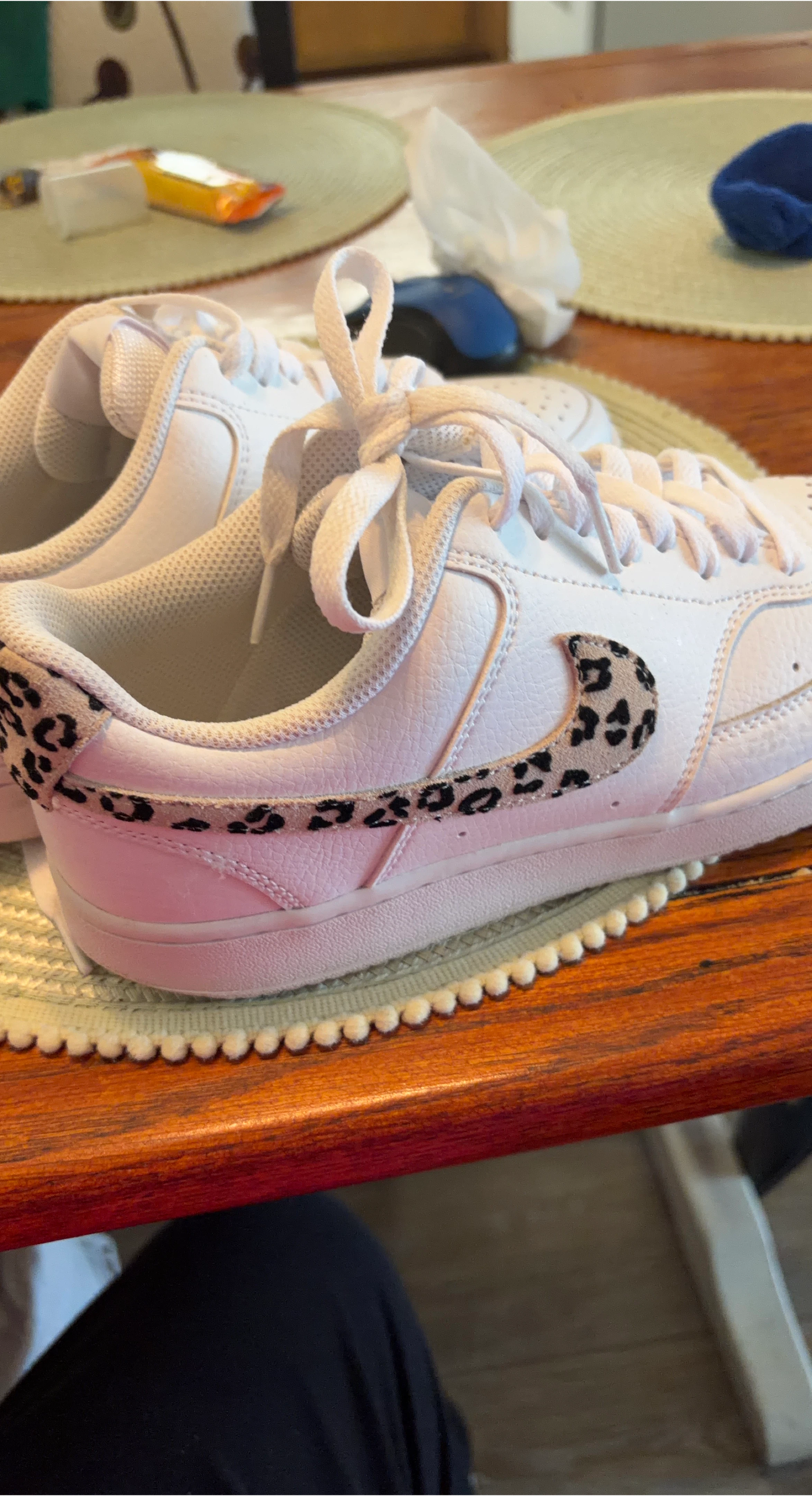 Nike Court Vision Low Leopard Accent