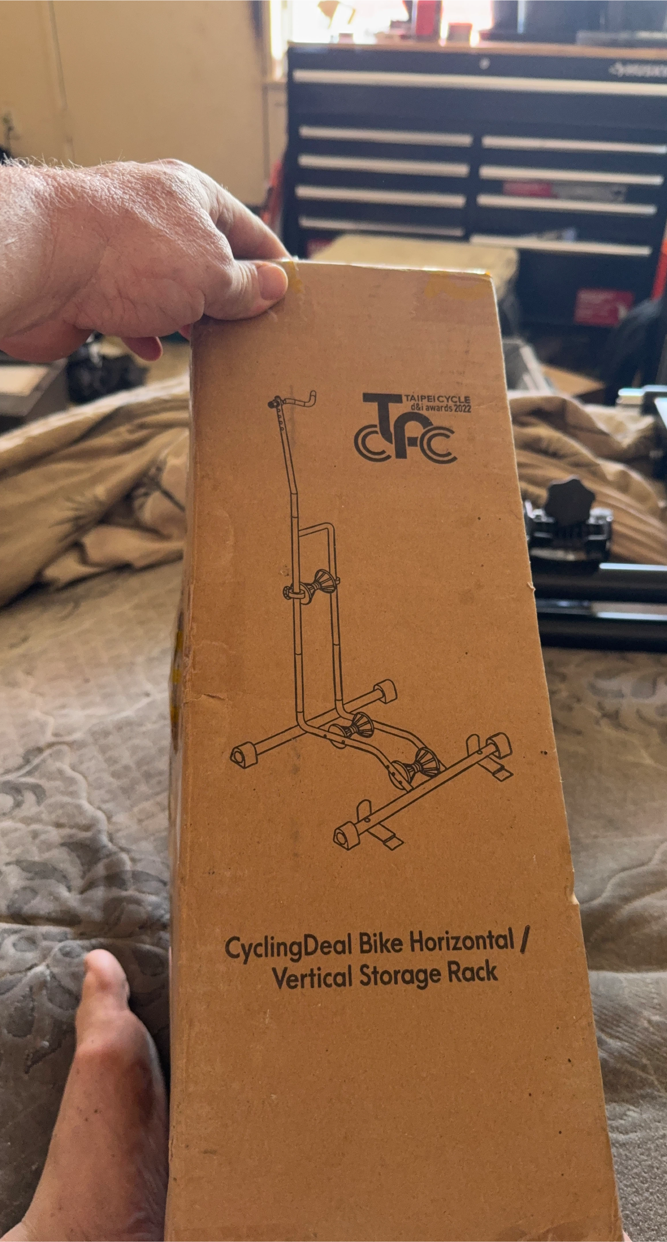 CyclingDeal Bike Horizontal/Vertical Storage Rack