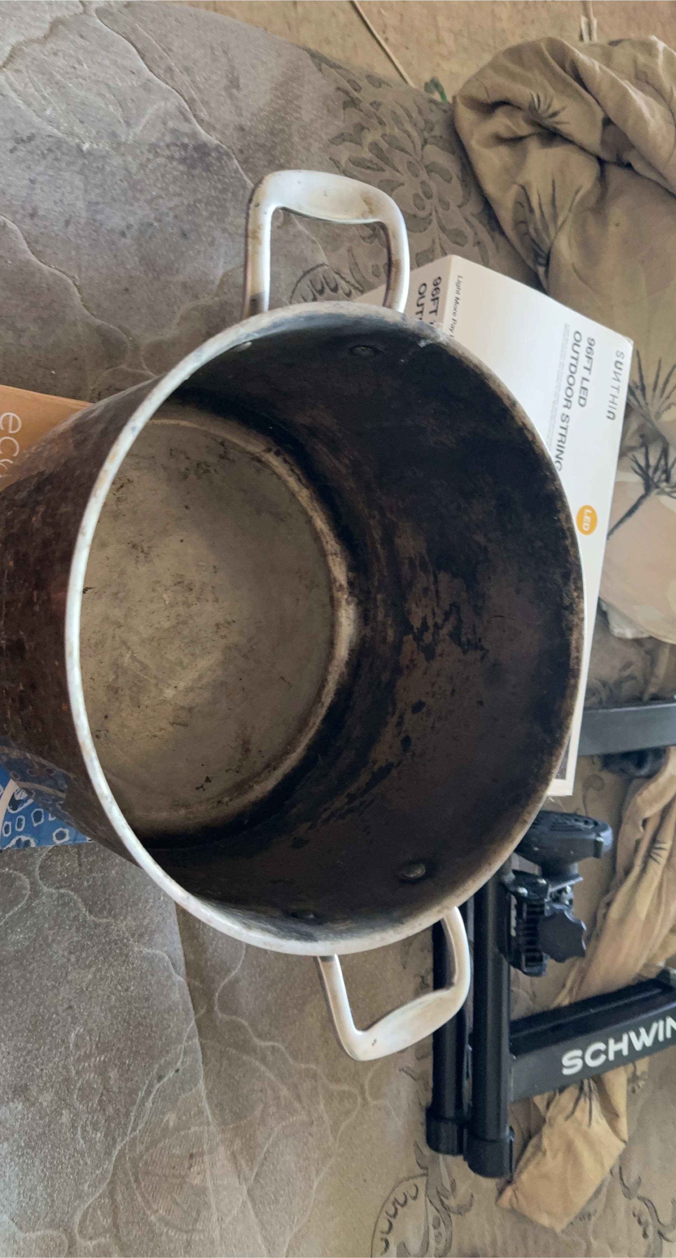 Used Cooking Pot silver pot