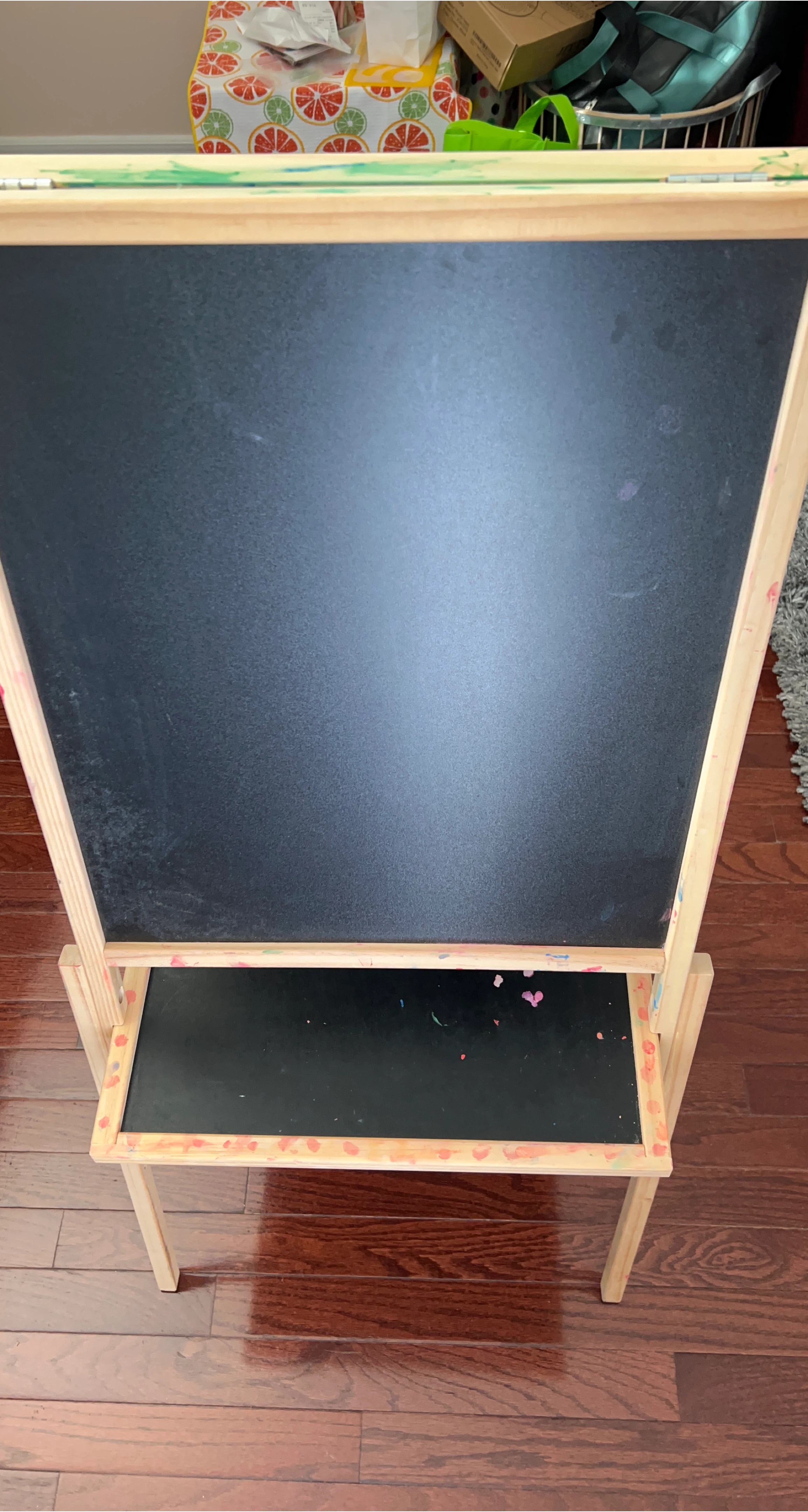 Wooden Double-Sided Easel with Trays