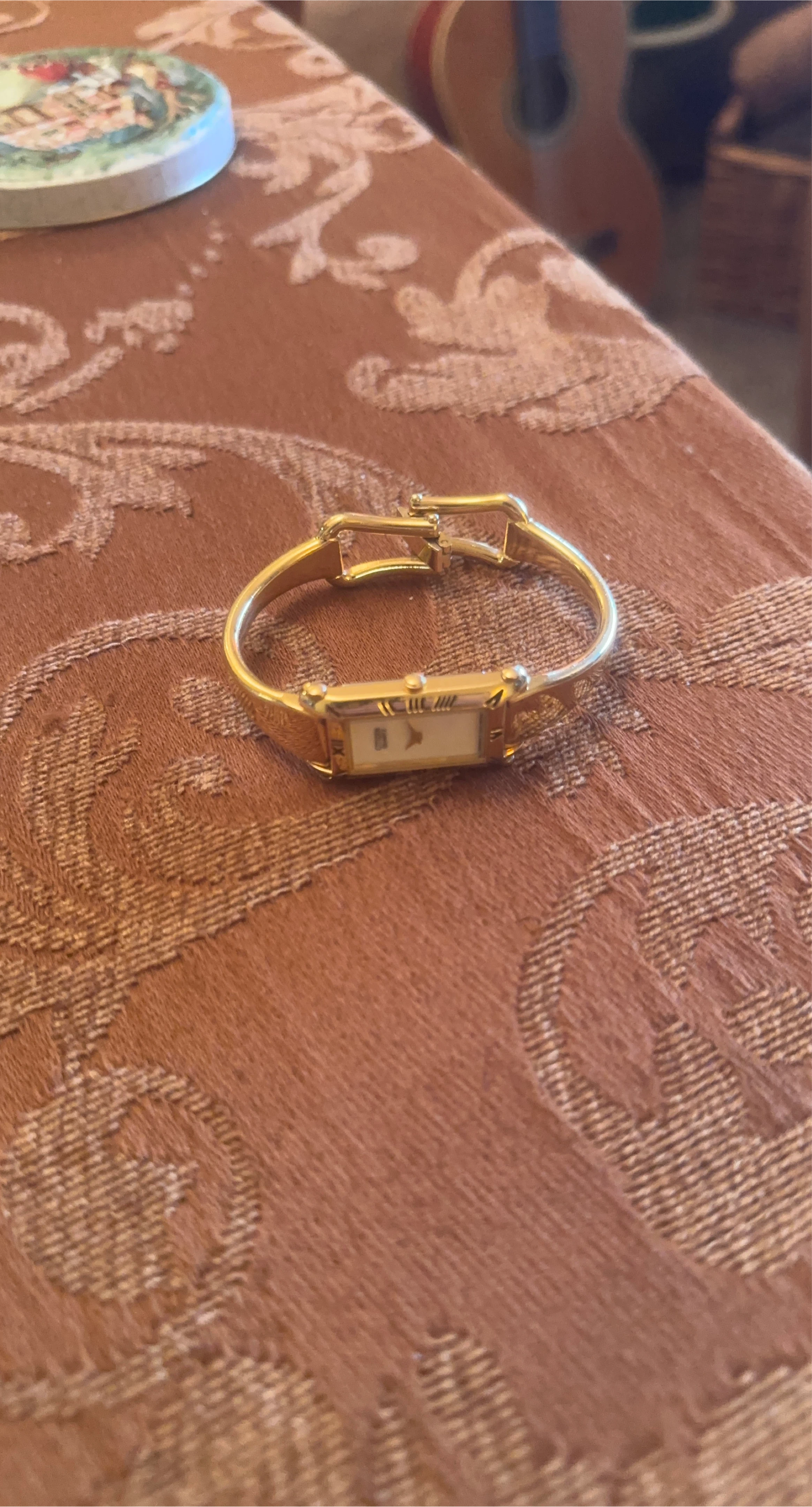 Ladies' Gold-Tone Bangle Watch